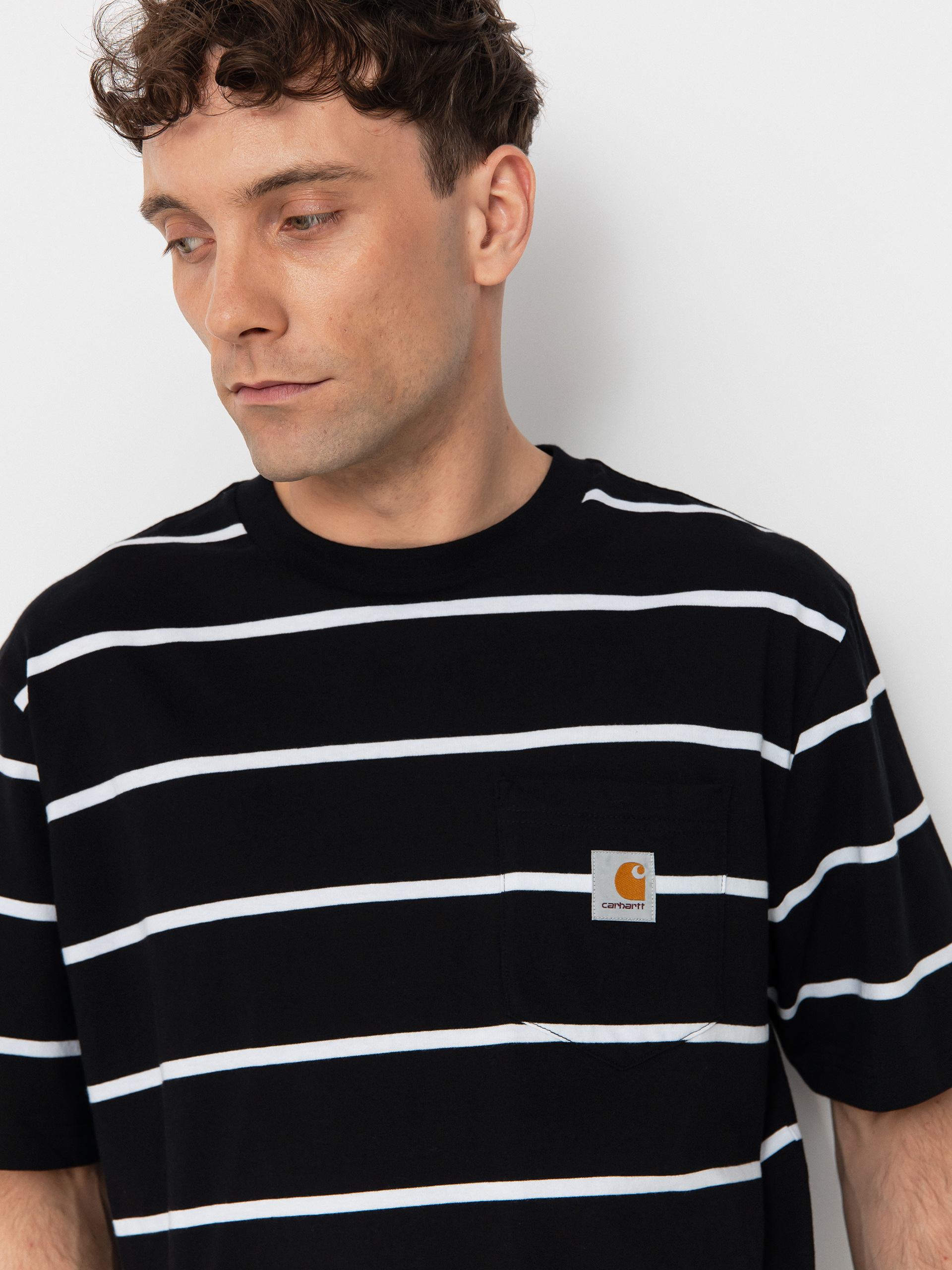 Tričko Carhartt WIP Aiken Pocket (aiken stripe/black)