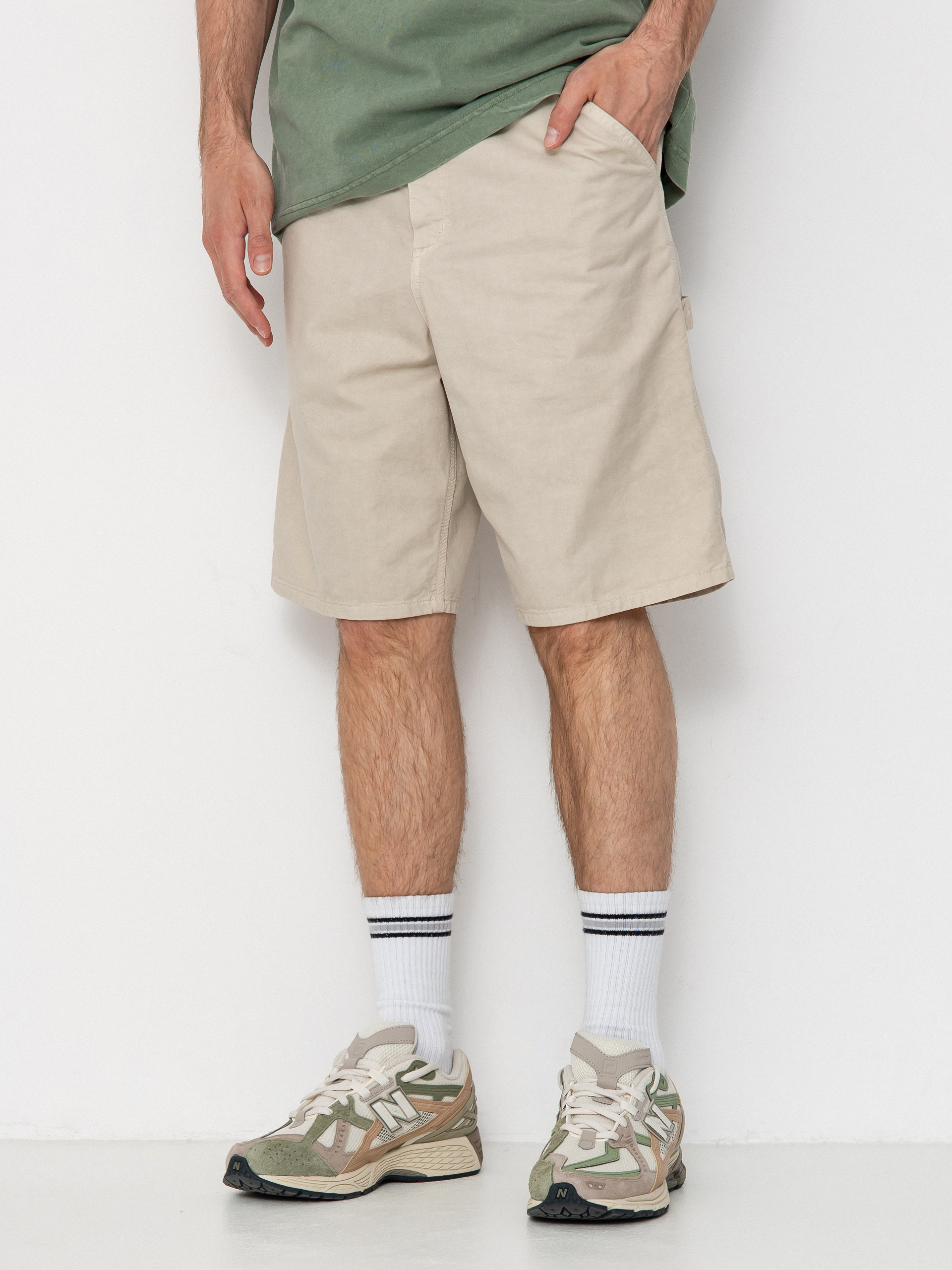 Kraťasy Carhartt WIP Single Knee (fleur de sel)