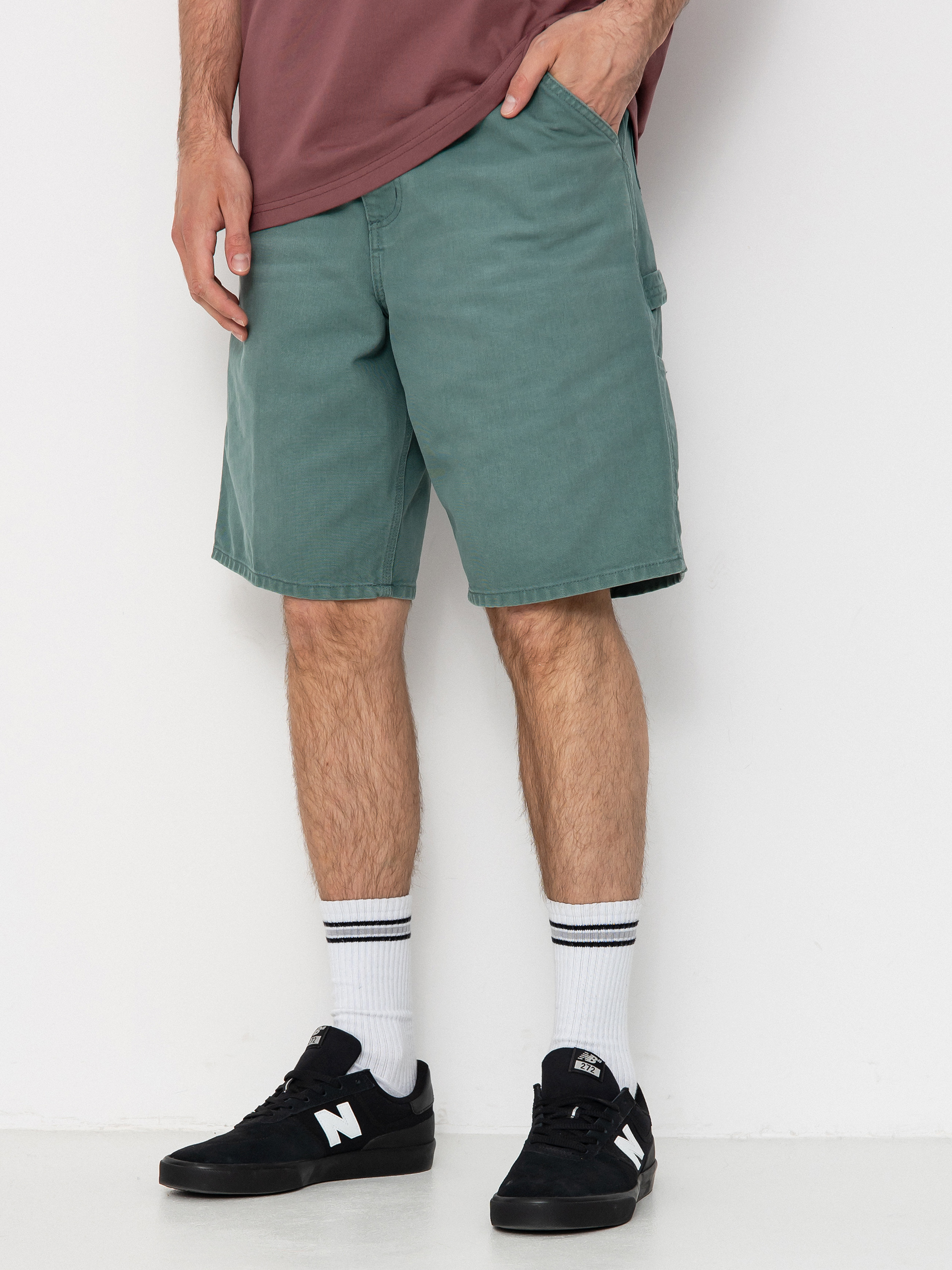 Kraťasy Carhartt WIP Single Knee (silver pine)