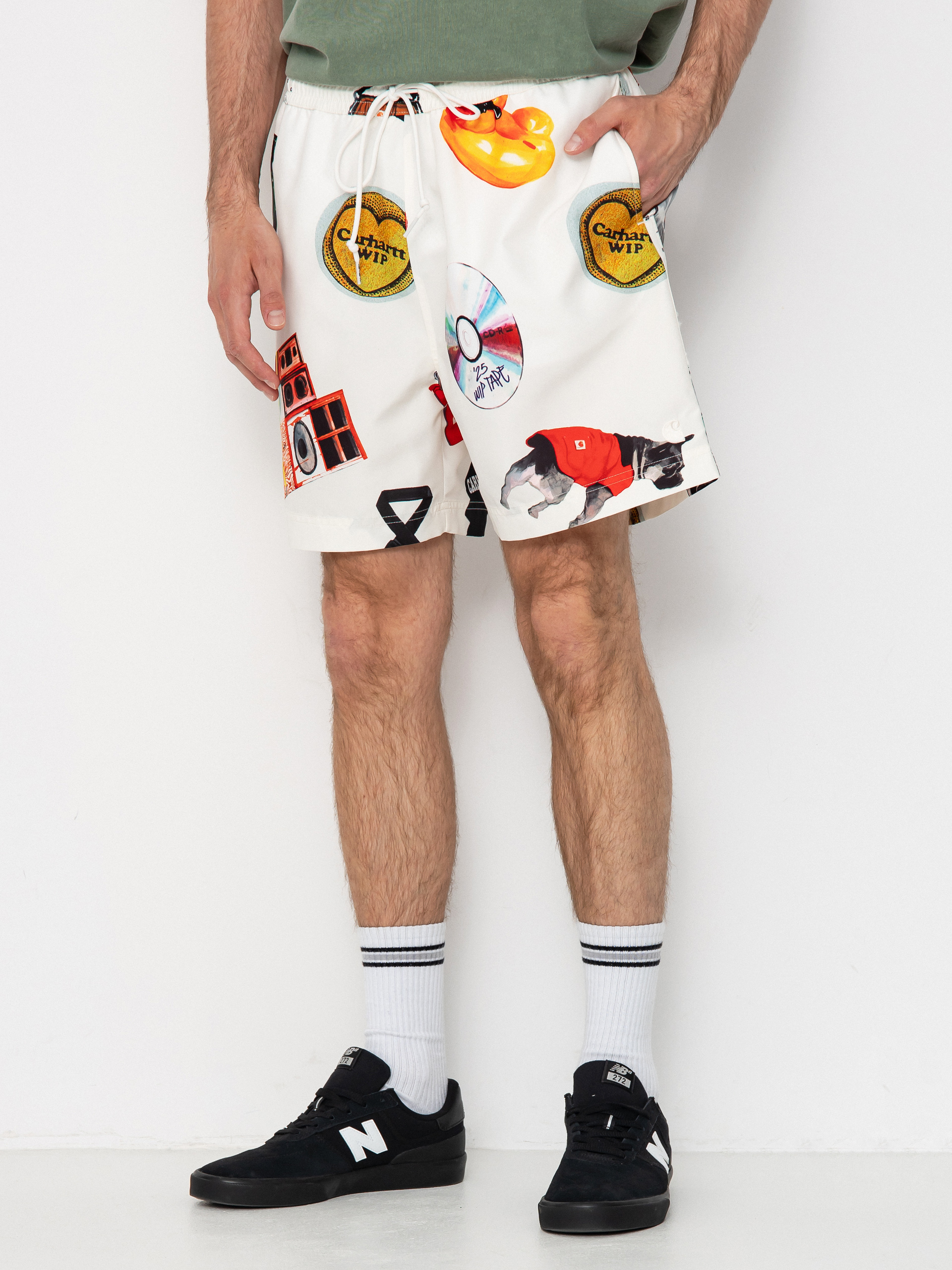 Kraťasy Carhartt WIP Chase Swim (jacob rochester print/wax)