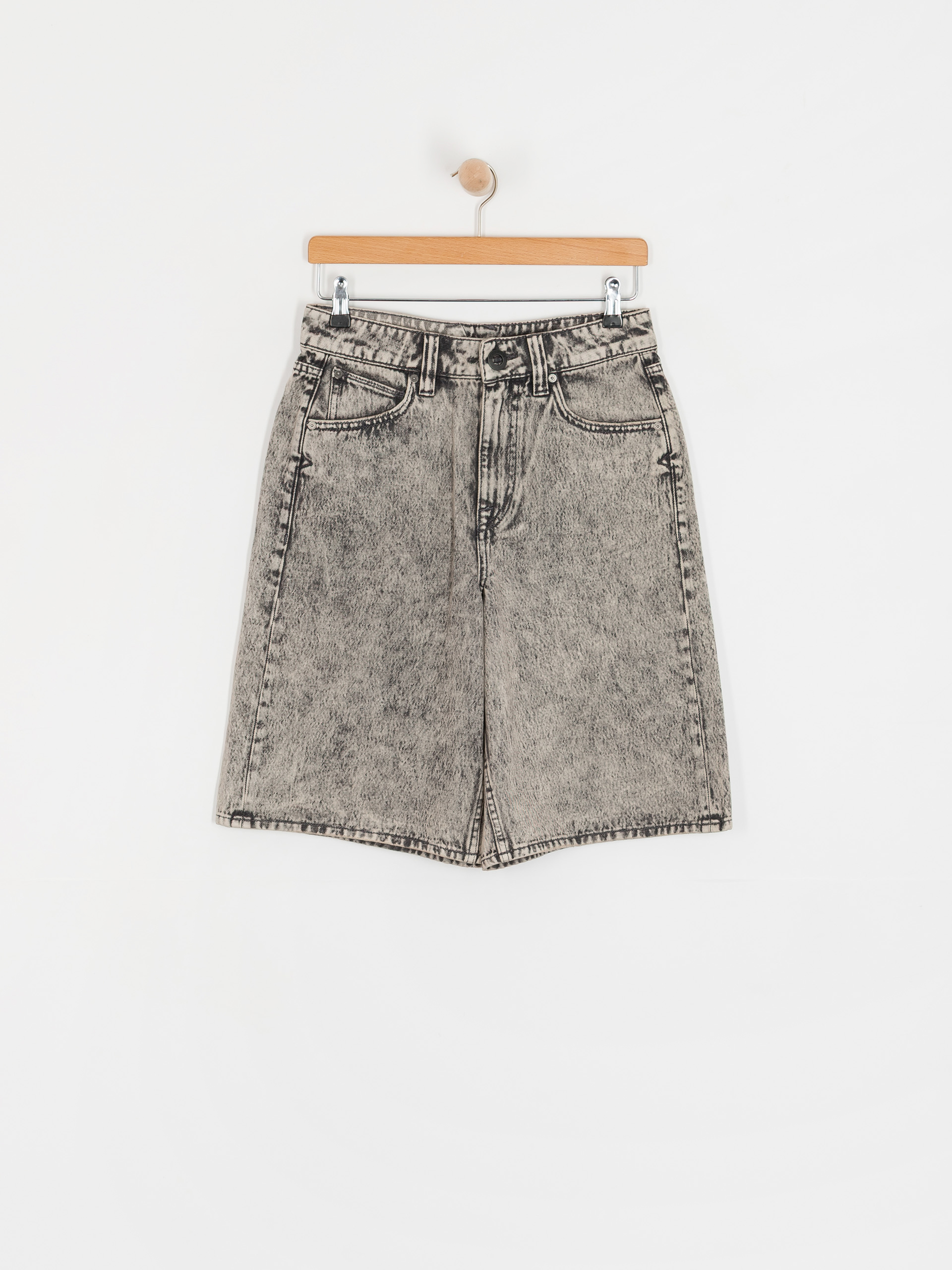 Kraťasy Volcom Beeggy Denim Wmn (grey vintage)