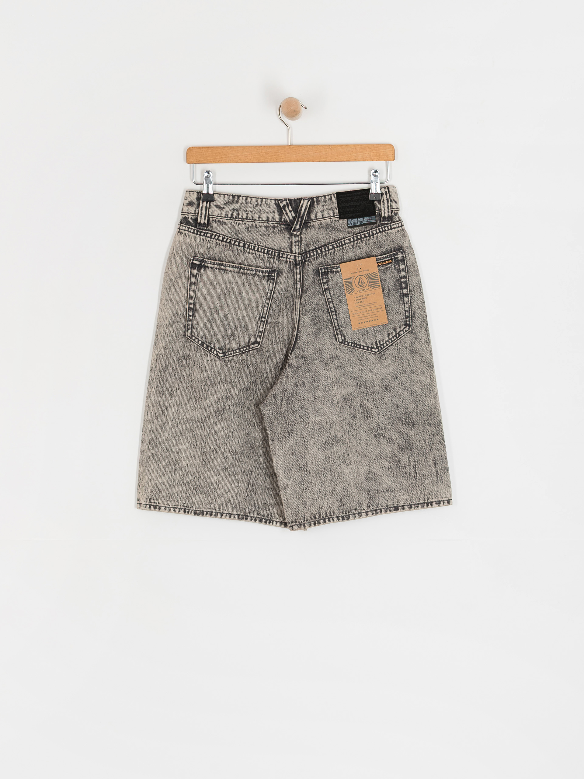 Kraťasy Volcom Beeggy Denim Wmn (grey vintage)