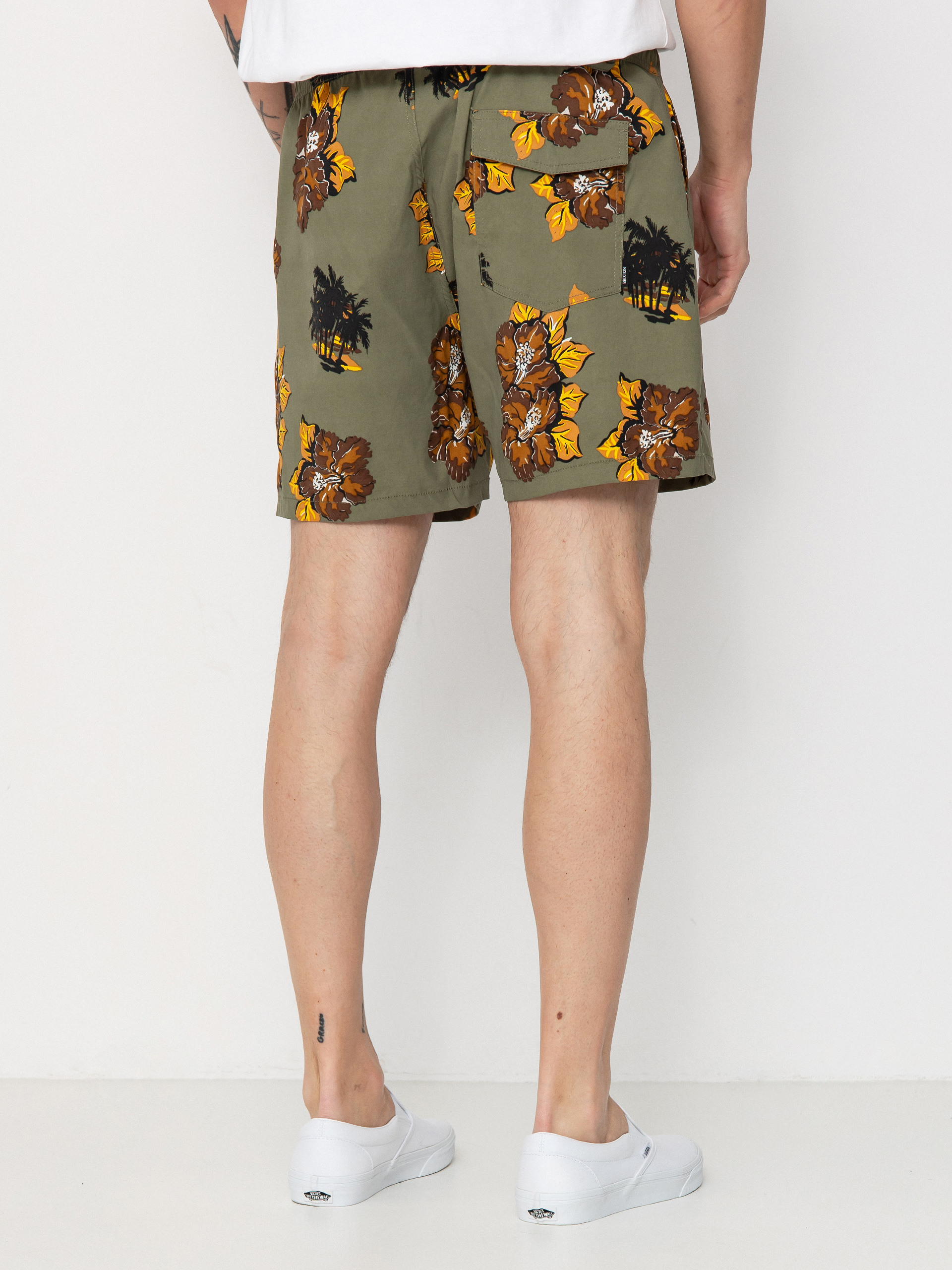 Kraťasy Brixton Everyday Hybrid 5 (olive surplus floral)