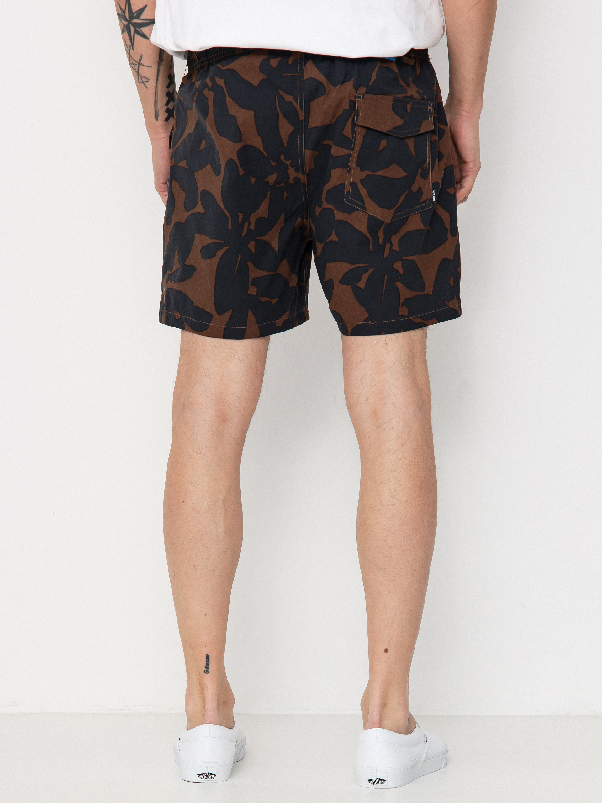Kraťasy Brixton Everyday Hybrid 5 (pinecone brown floral)