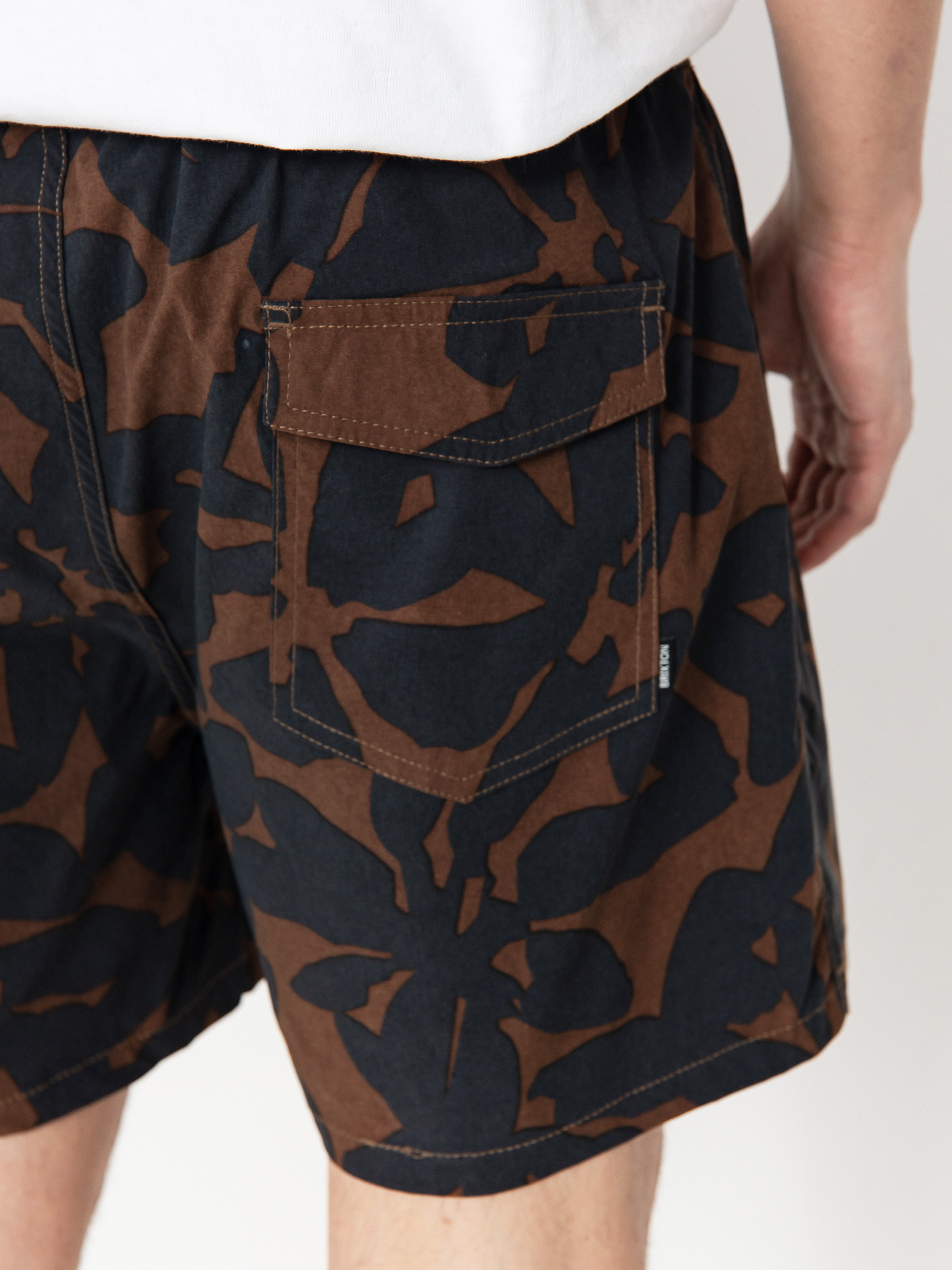 Kraťasy Brixton Everyday Hybrid 5 (pinecone brown floral)