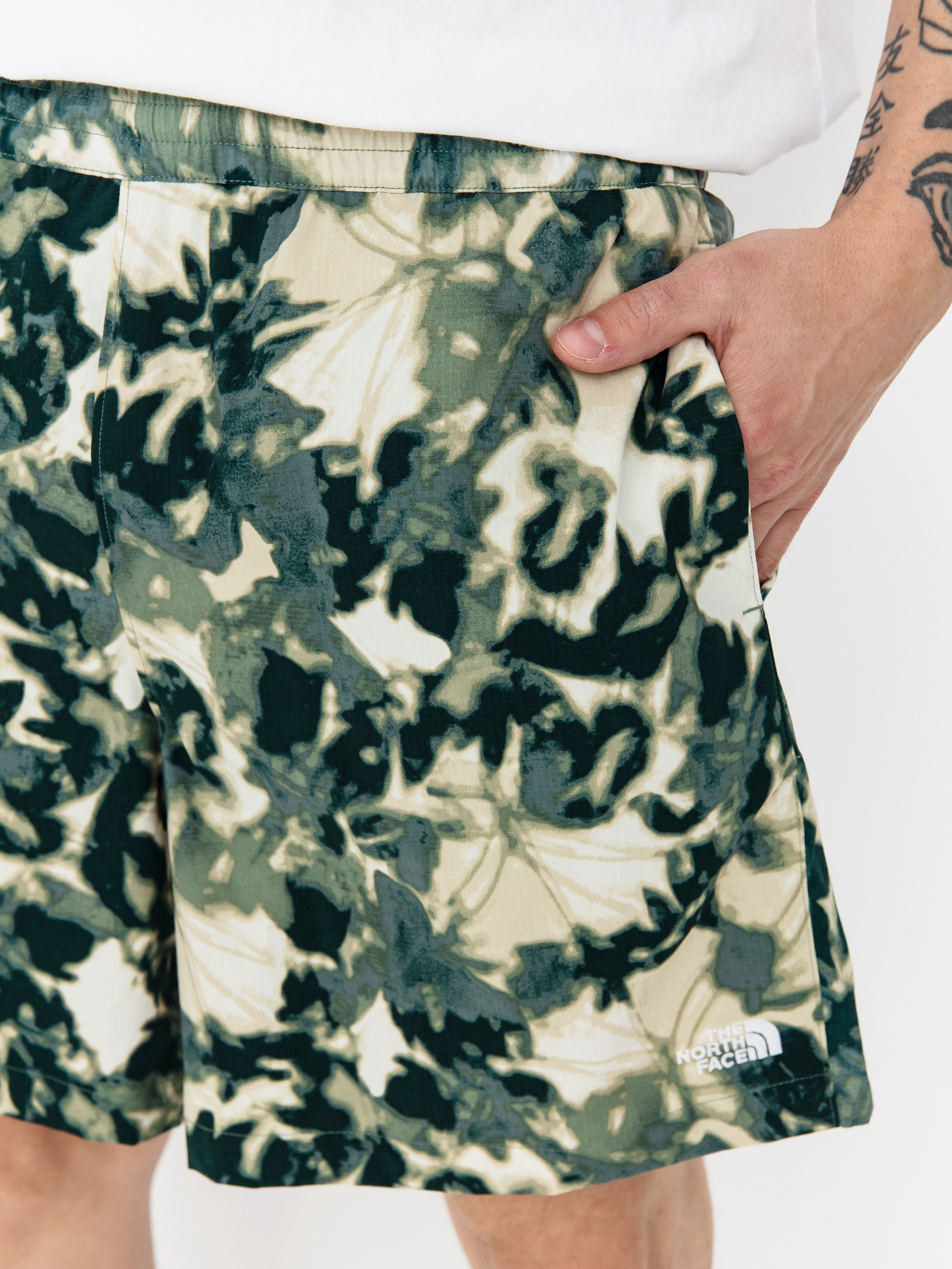 Kraťasy The North Face Class V Pathfinder (duck green/lux print)