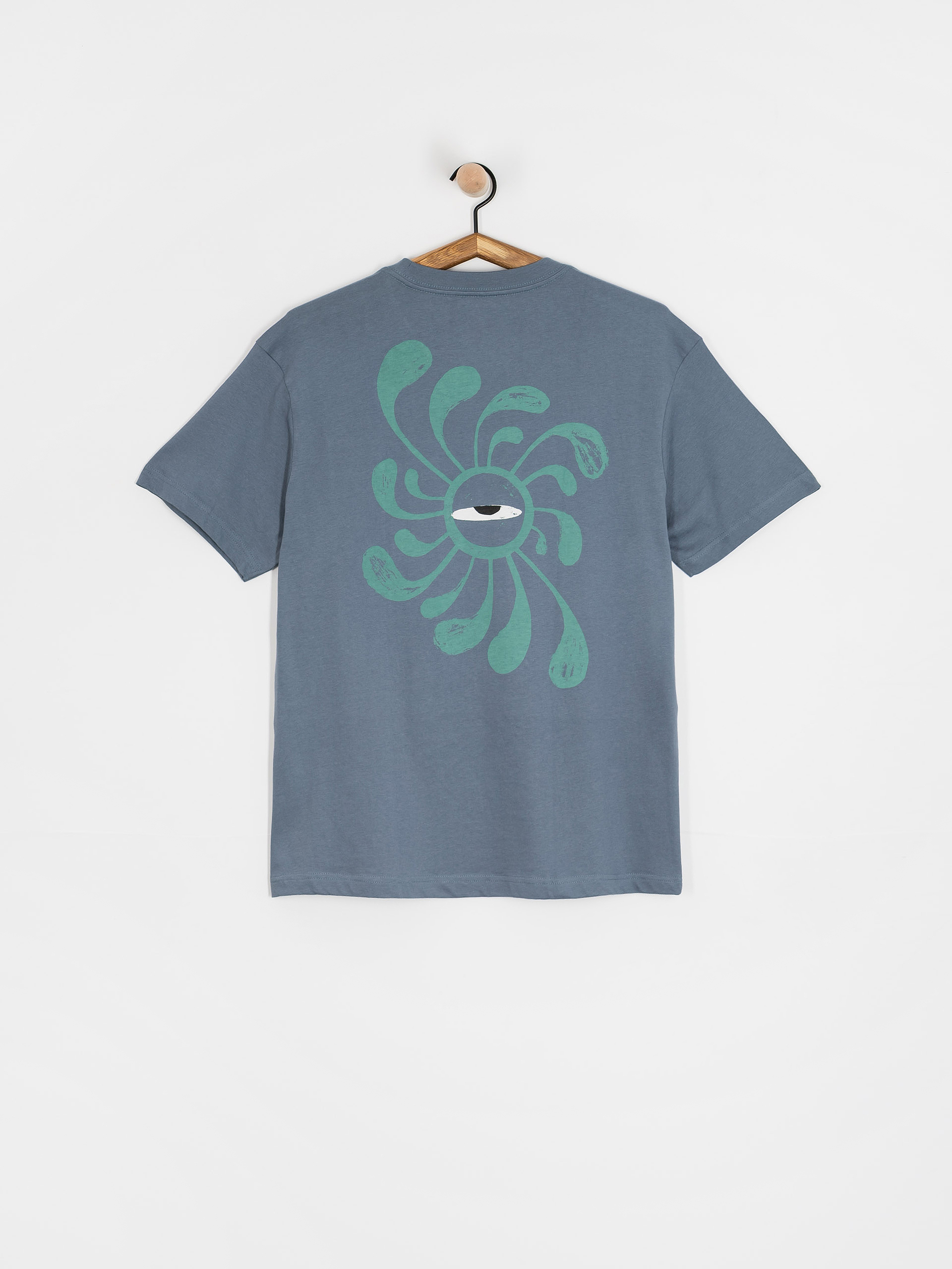 Tričko RVCA La Eye Swirl Pocket (vintage navy)