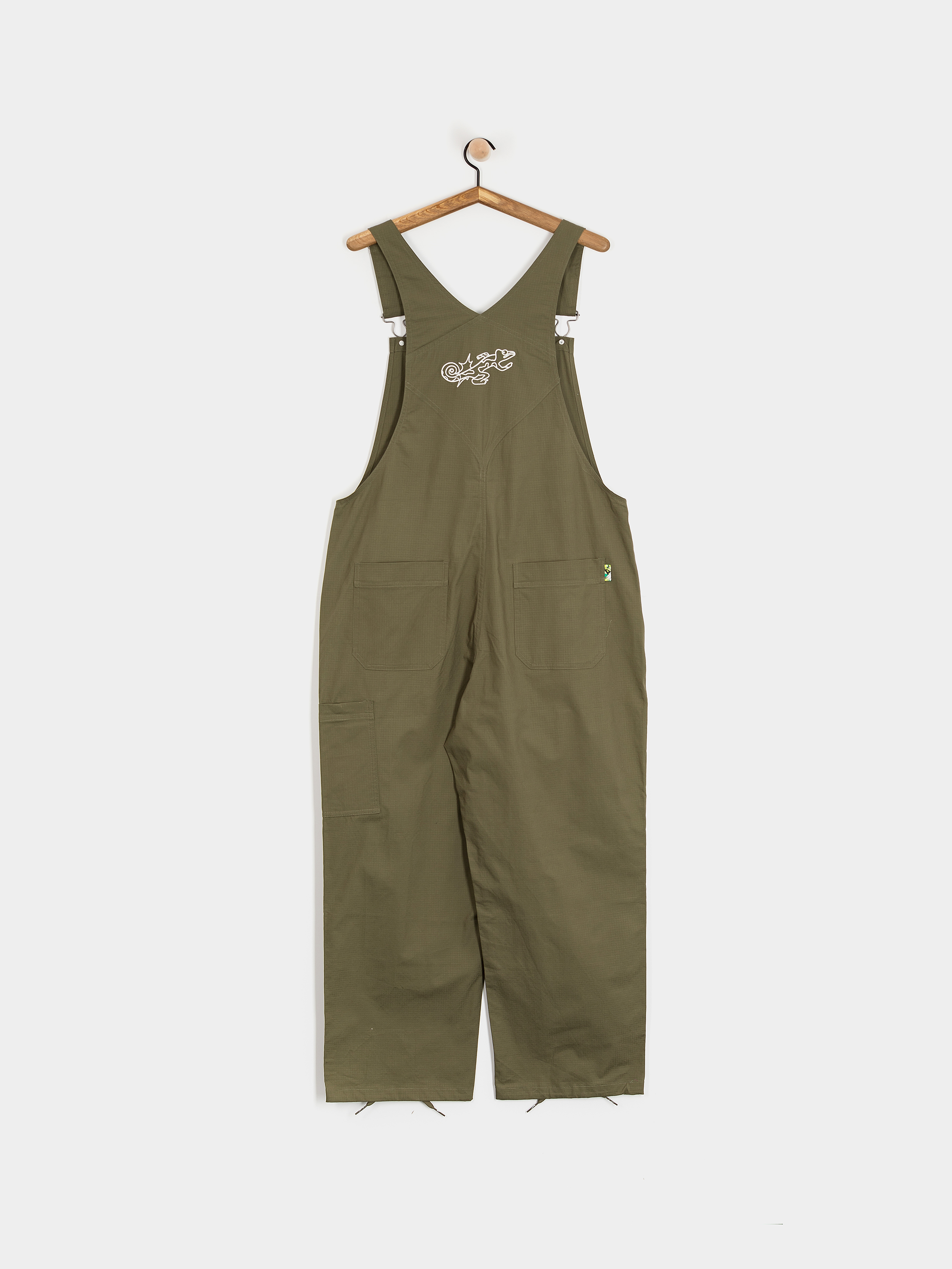 Nohavice Nike SB Federation Agnostic Overalls (medium olive/white)