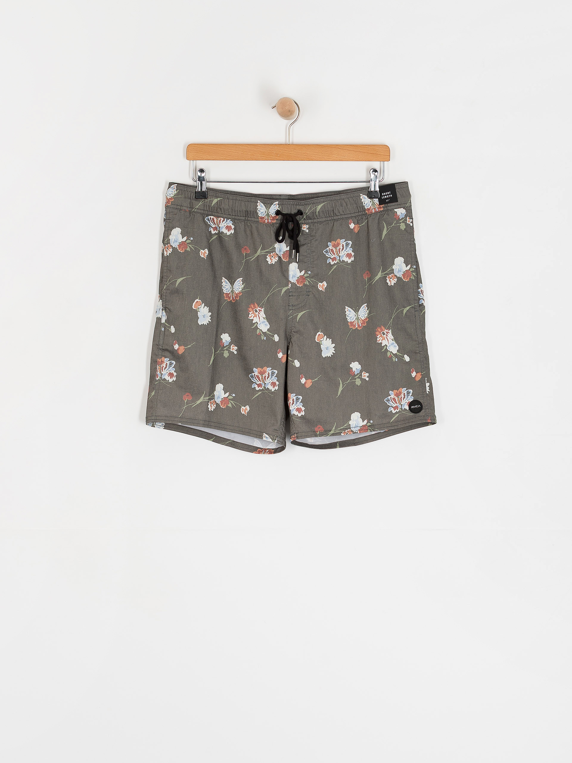 Kraťasy RVCA Barnes Elastic Short 17 (black floral print)