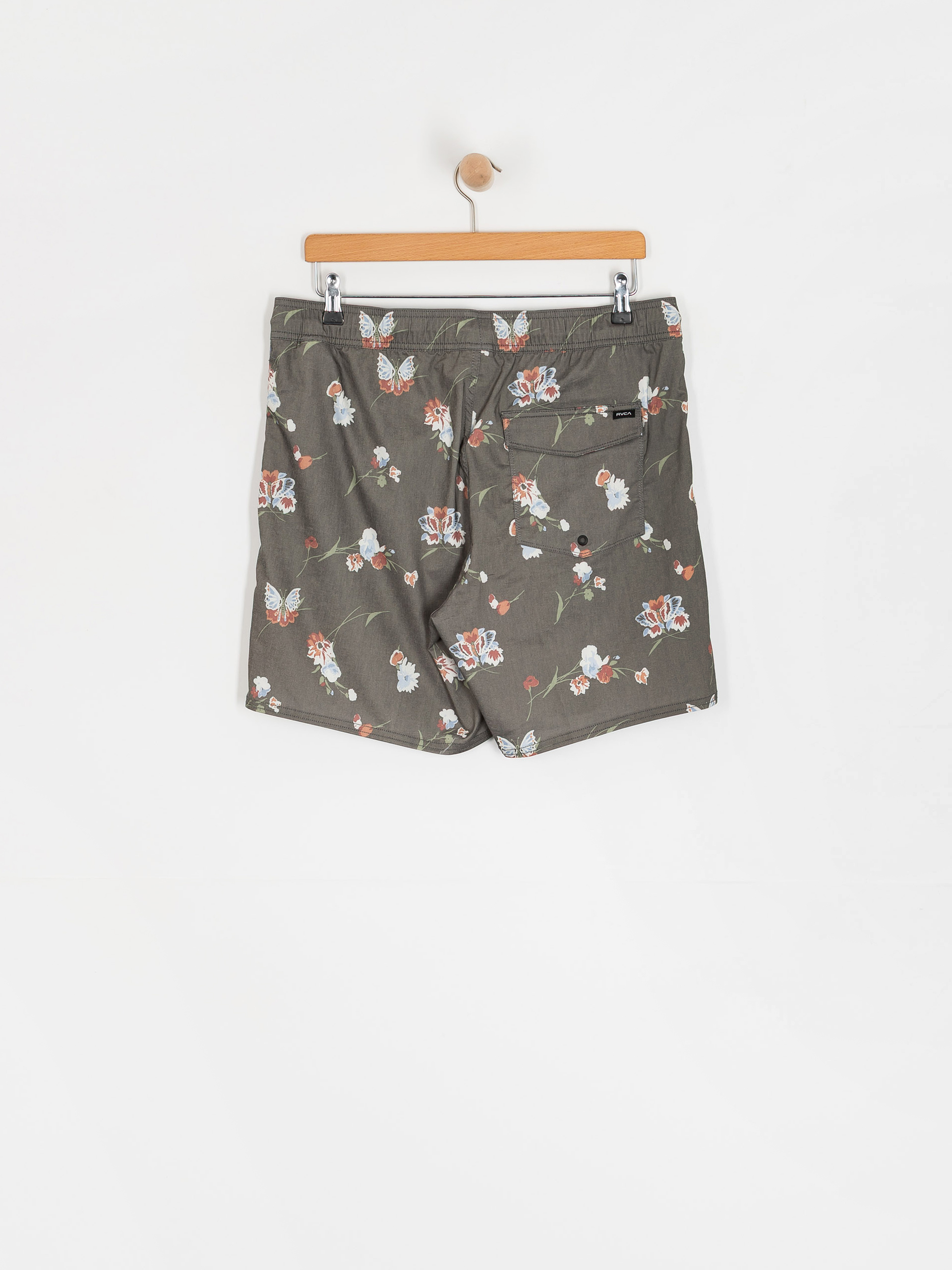 Kraťasy RVCA Barnes Elastic Short 17 (black floral print)