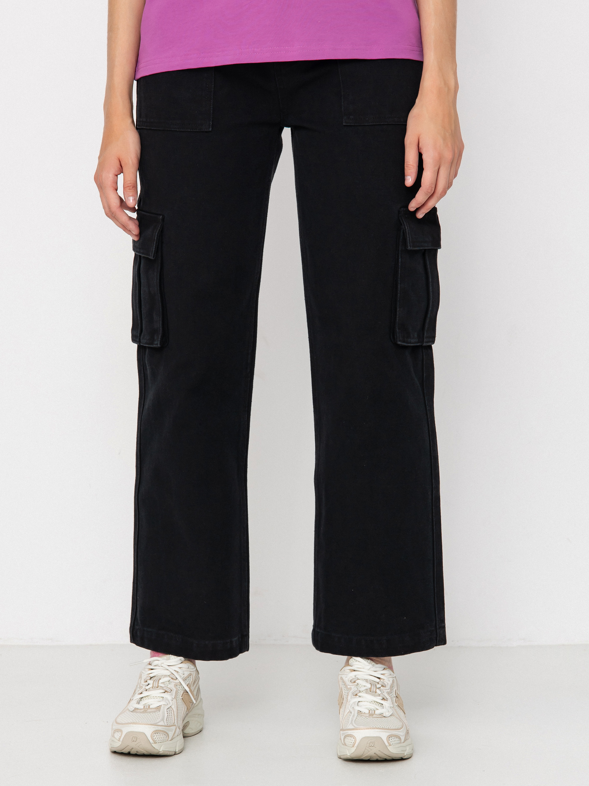 Nohavice Santa Cruz Workers Cargo Wmn (black wash)