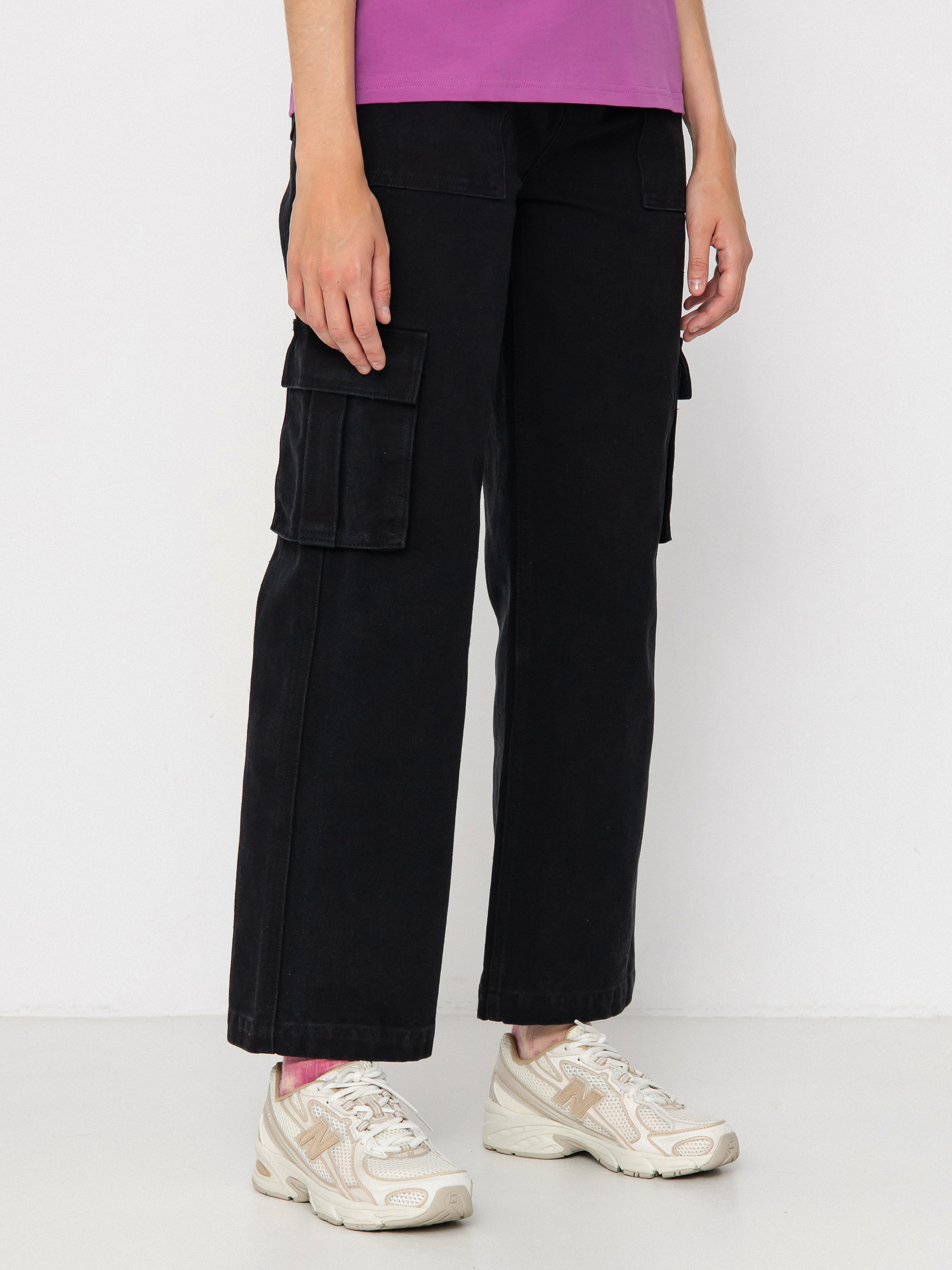 Nohavice Santa Cruz Workers Cargo Wmn (black wash)