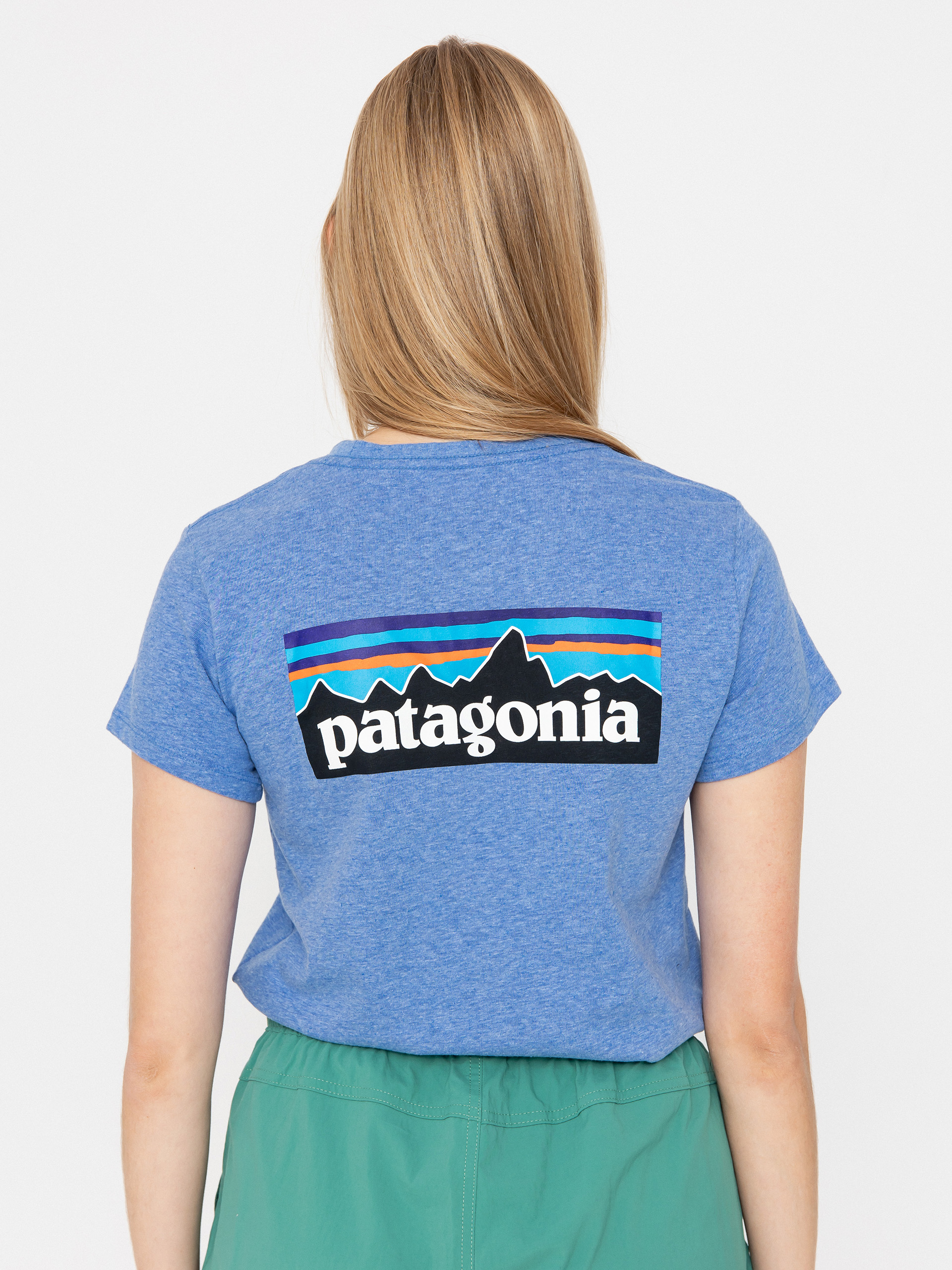 Tričko Patagonia P 6 Logo Responsibili Wmn (abundant blue)