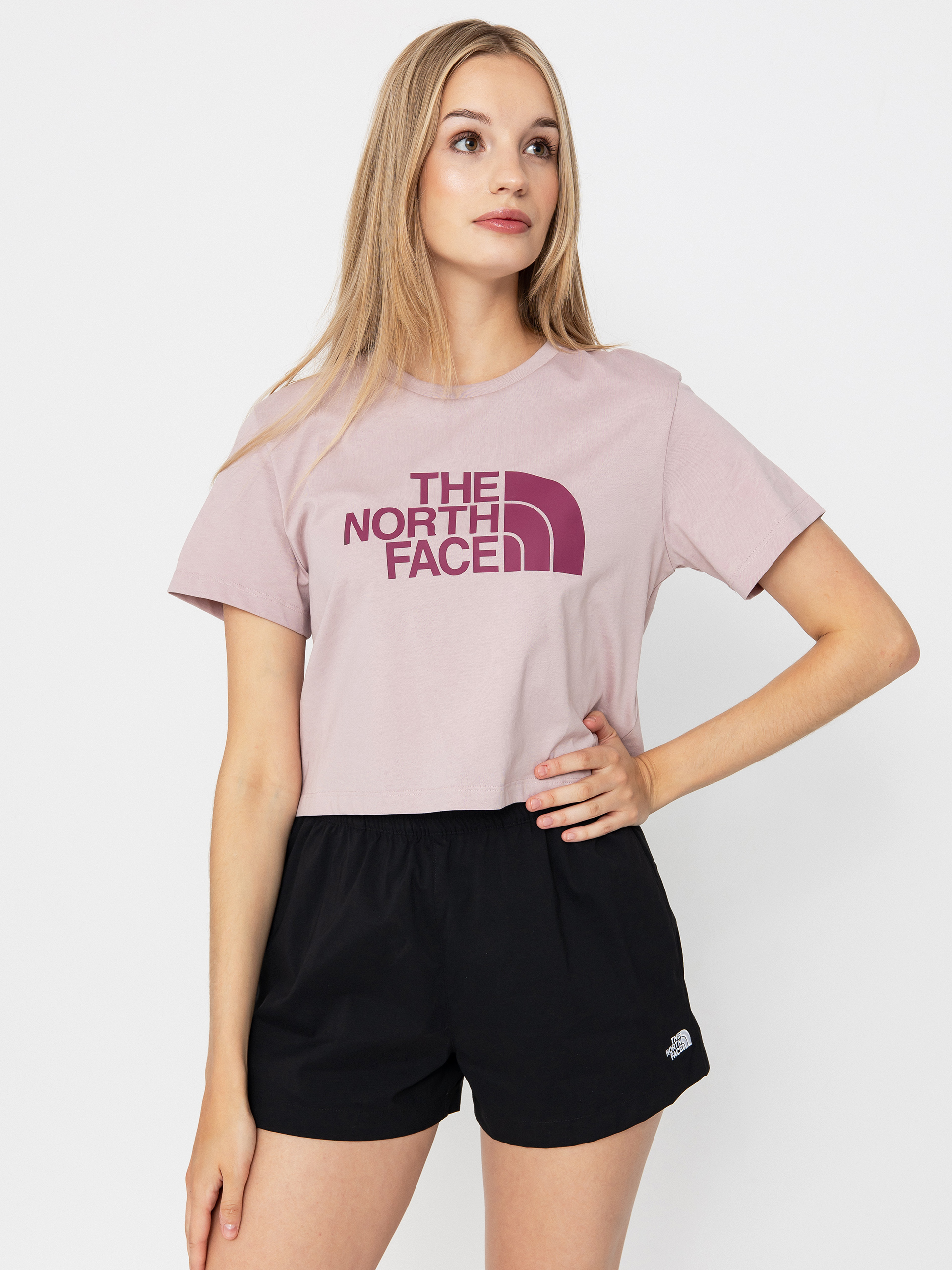 Tričko The North Face Easy Relaxed Cropped Wmn