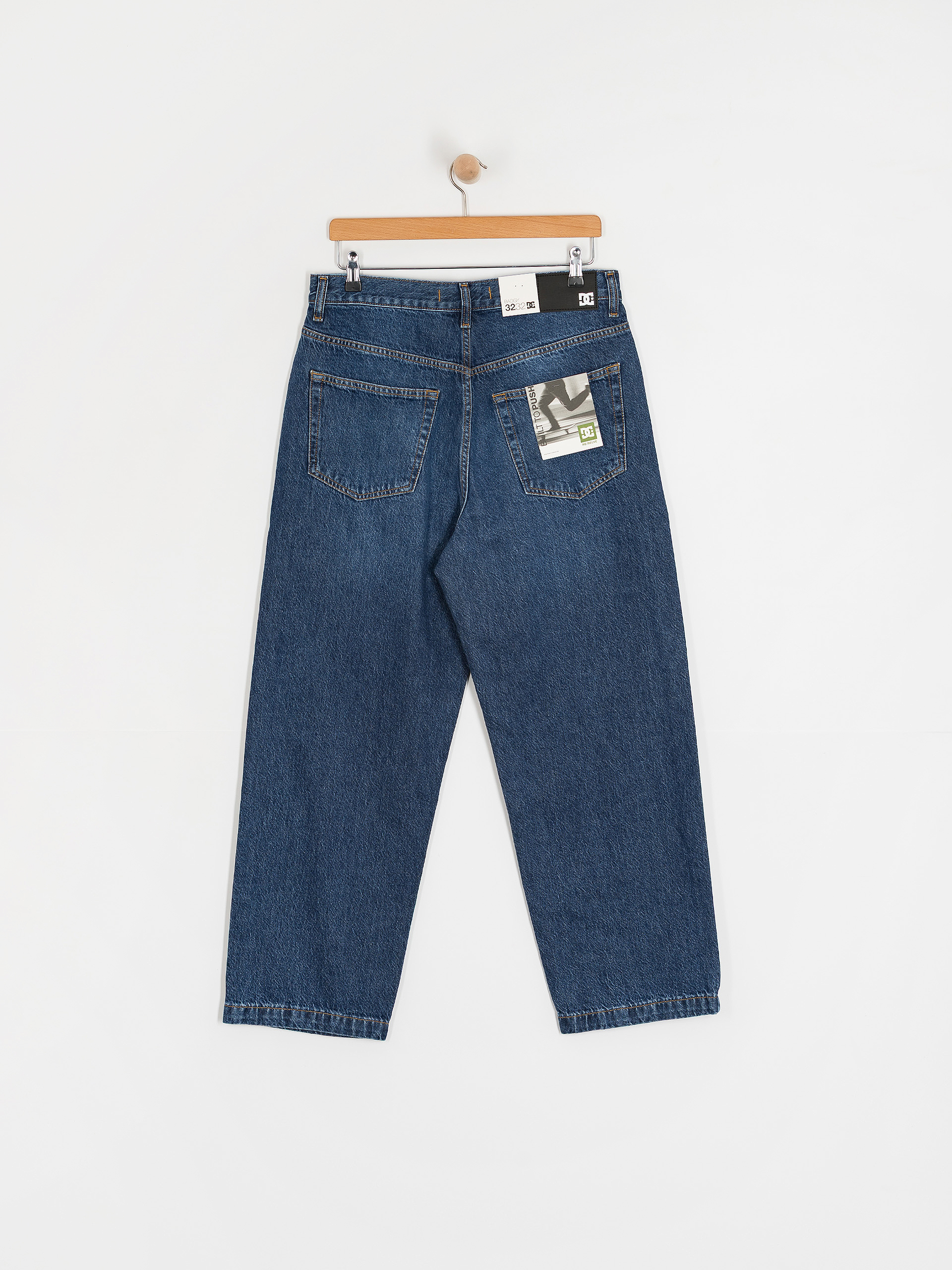 Nohavice DC Worker Baggy Denim Rsi (stone indigo)