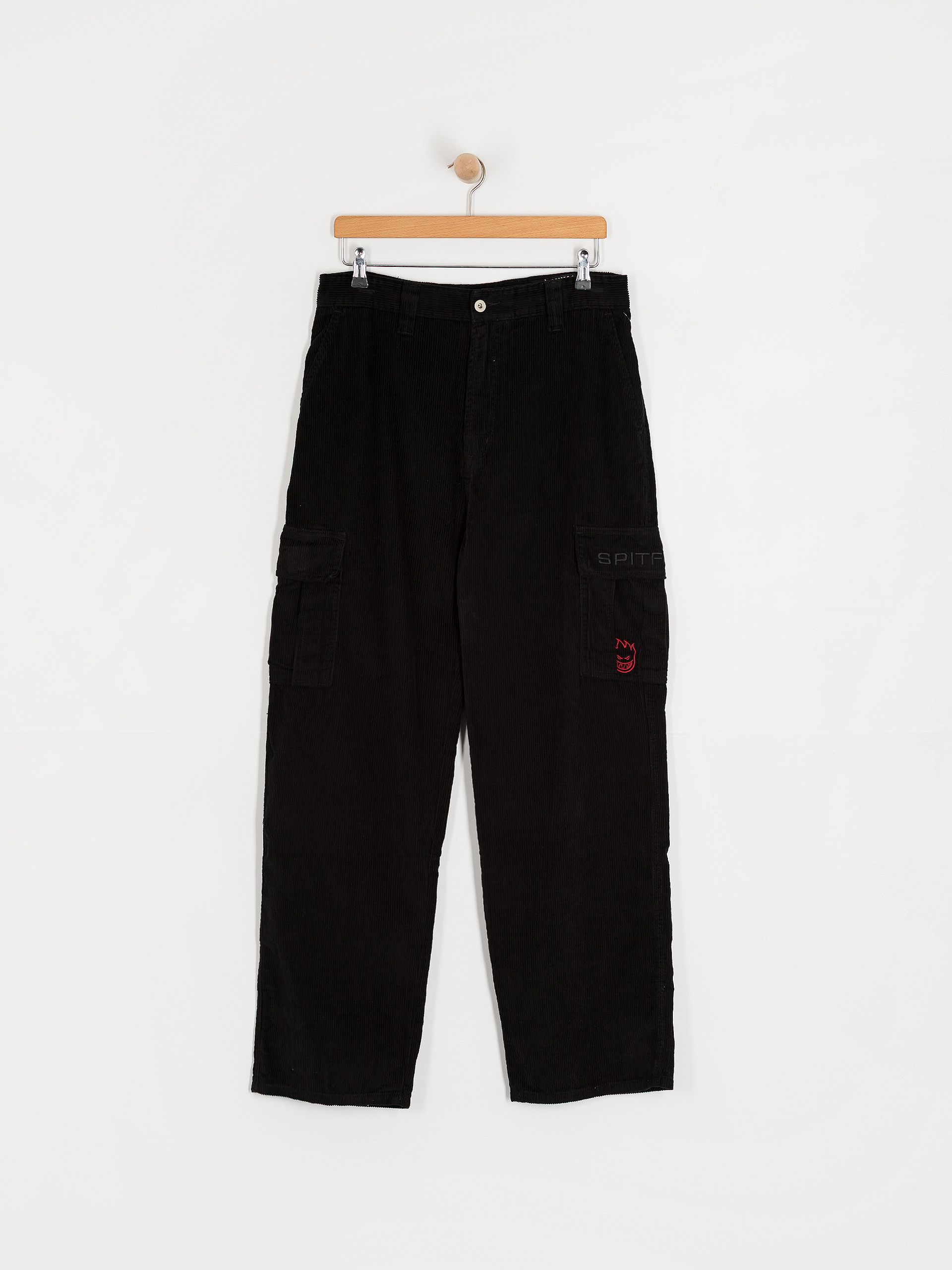 Nohavice Spitfire Classic 87 Corduroy Cargo (black)