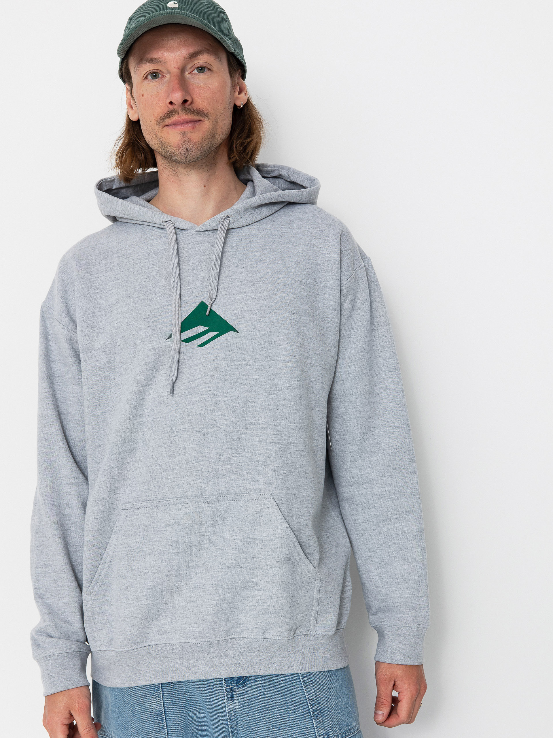 Mikina s kapucňou Emerica Triangle HD (grey/heather)