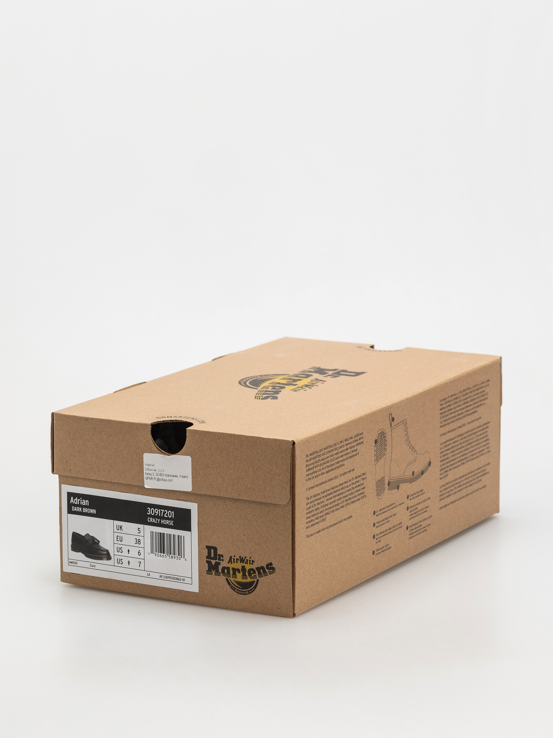 Topánky Dr. Martens Adrian Tassel Loafer (dark brown crazy horse)