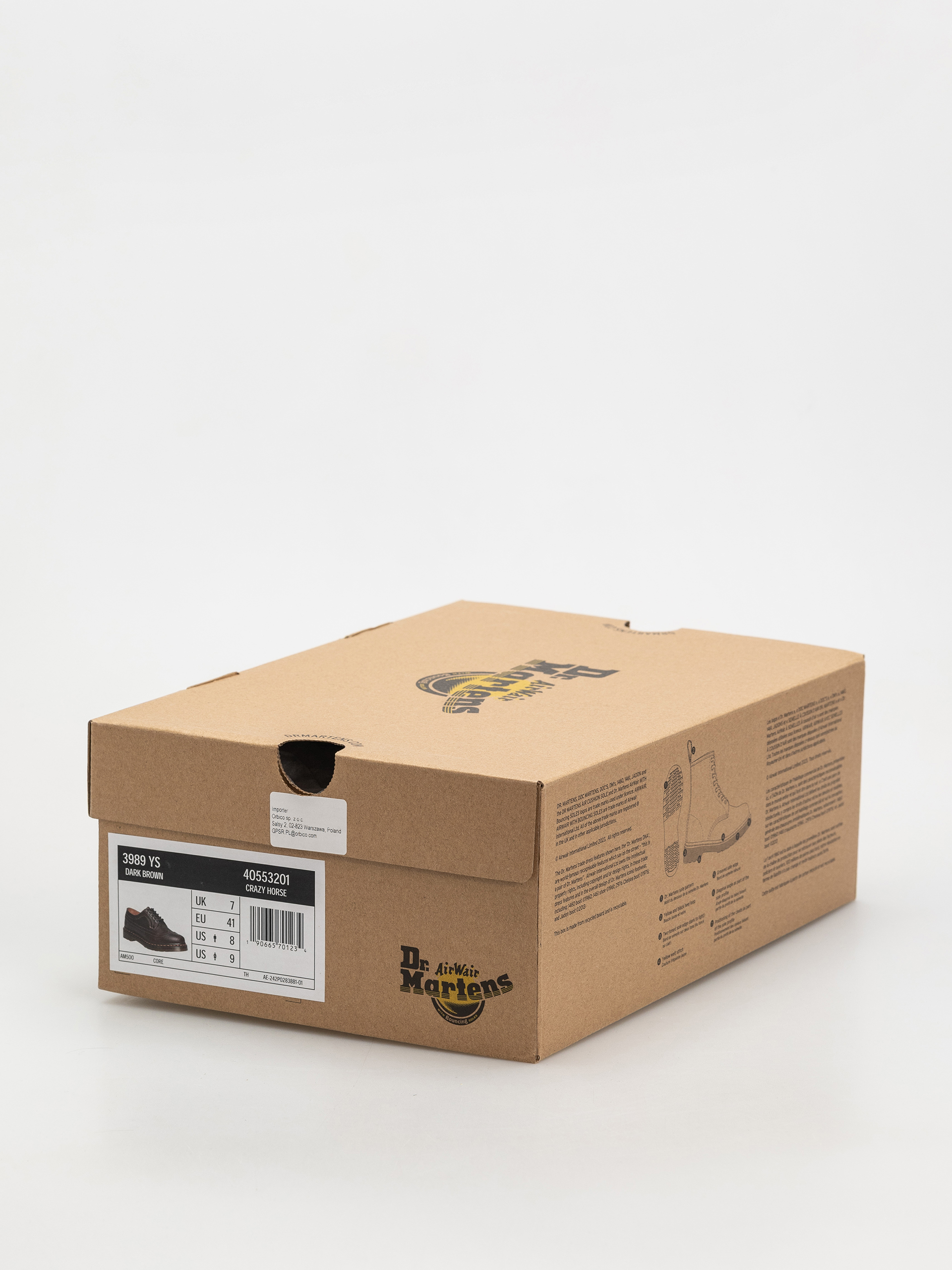 Topánky Dr. Martens 3989 YS (dark brown crazy horse)