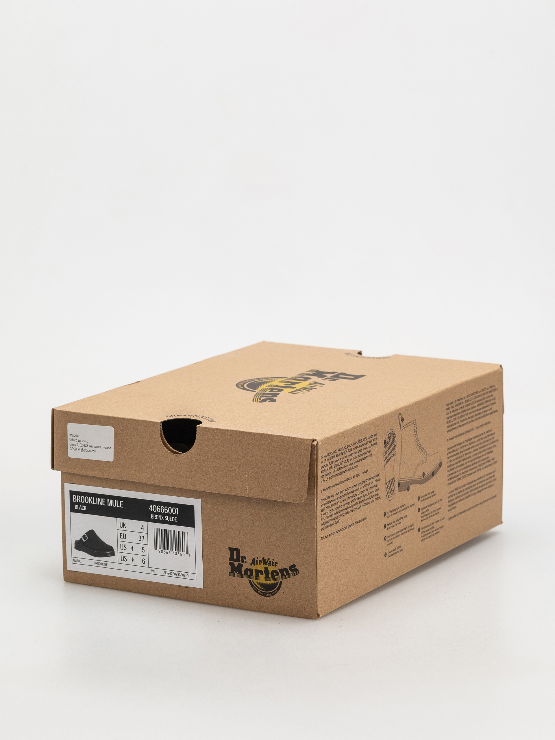 Topánky Dr. Martens Brookline Mule (black bronx suede)