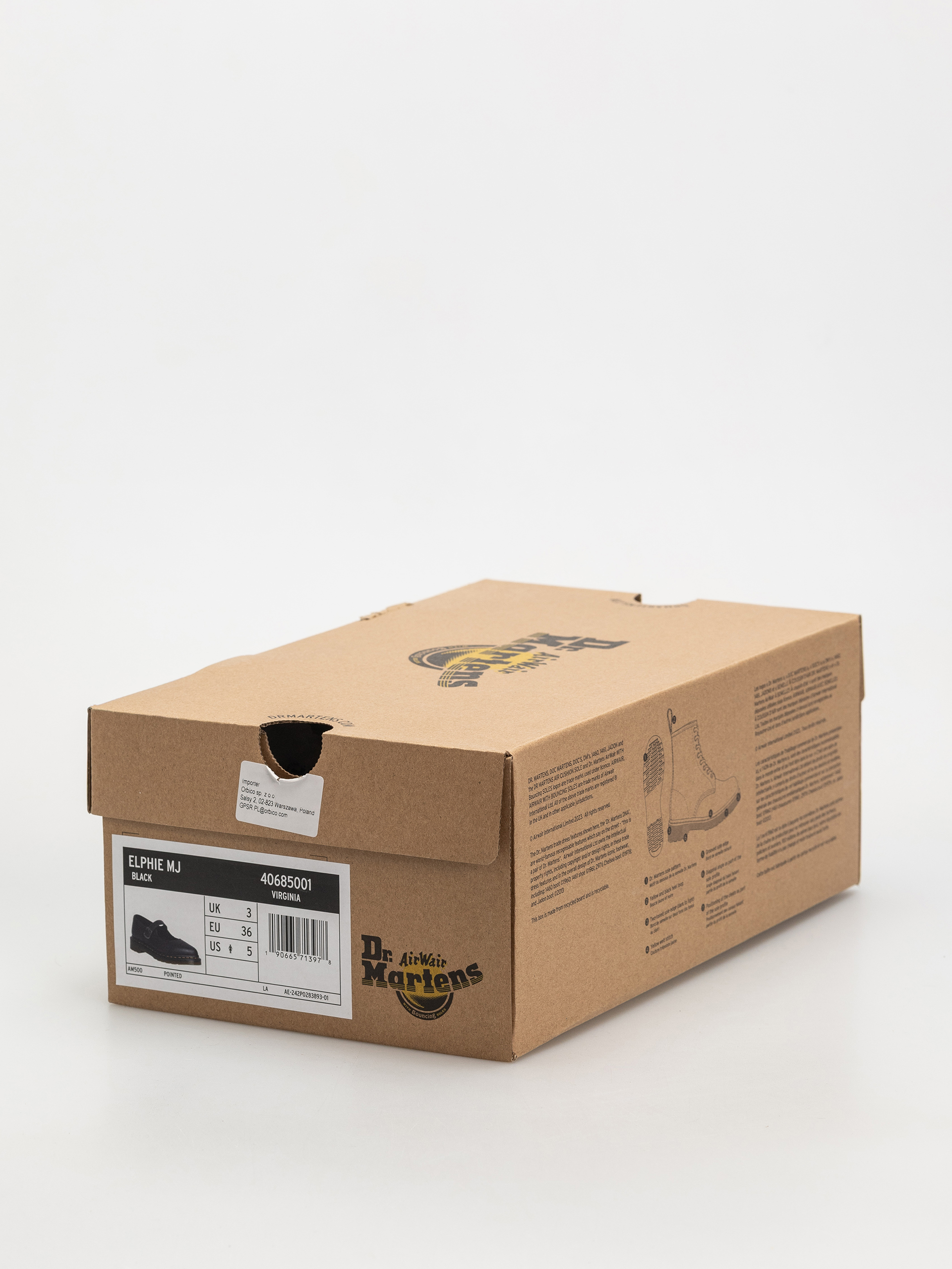 Topánky Dr. Martens Elphie Mary Jane Wmn (black virginia)