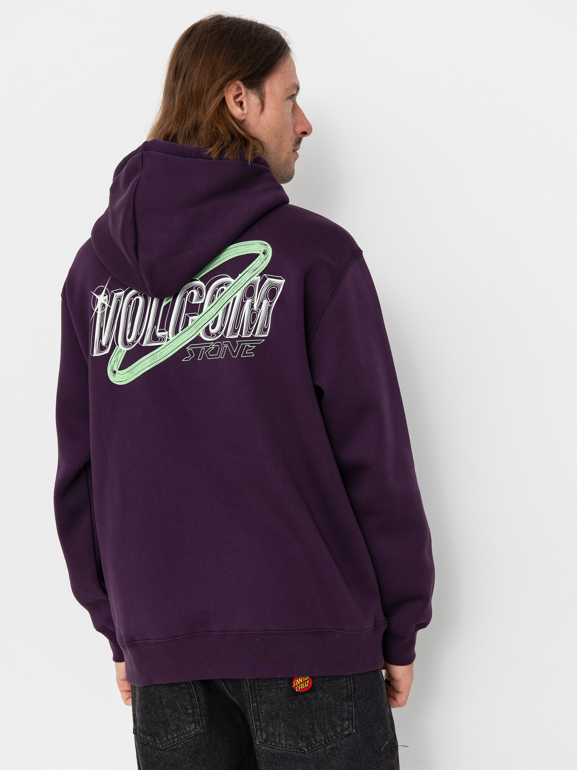 Mikina s kapucňou Volcom Noder HD (grape royale)