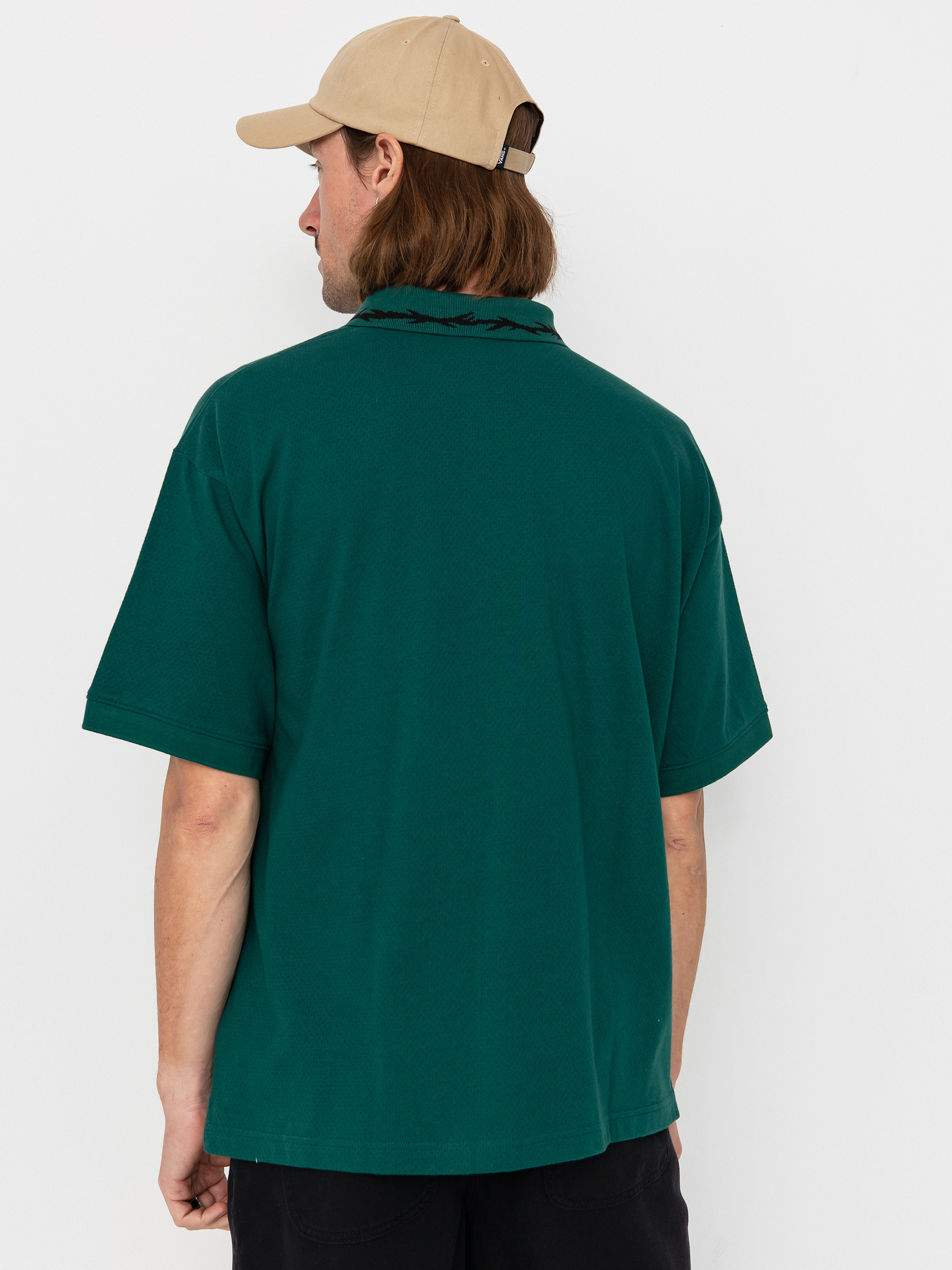 Tričko Vans Skate Mesh Polo (rain forest)