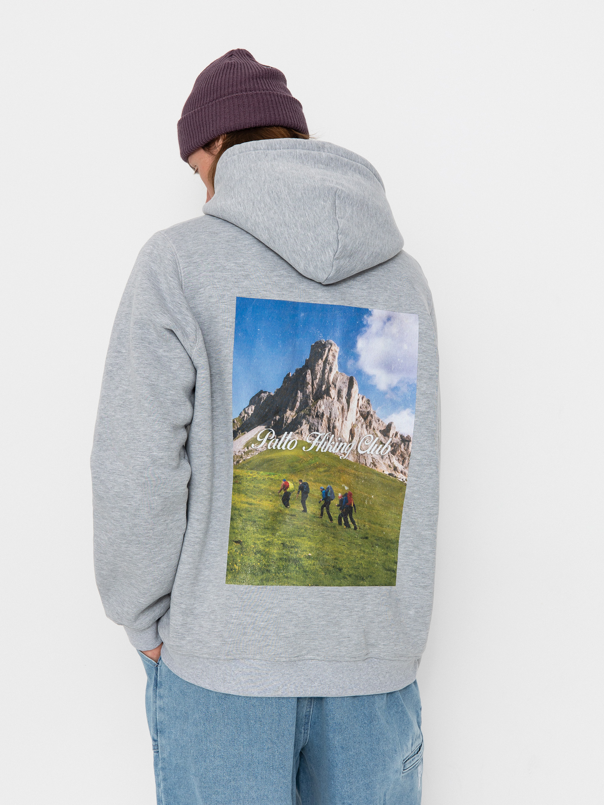 Mikina s kapucňou Palto Hiking Club HD (grey)