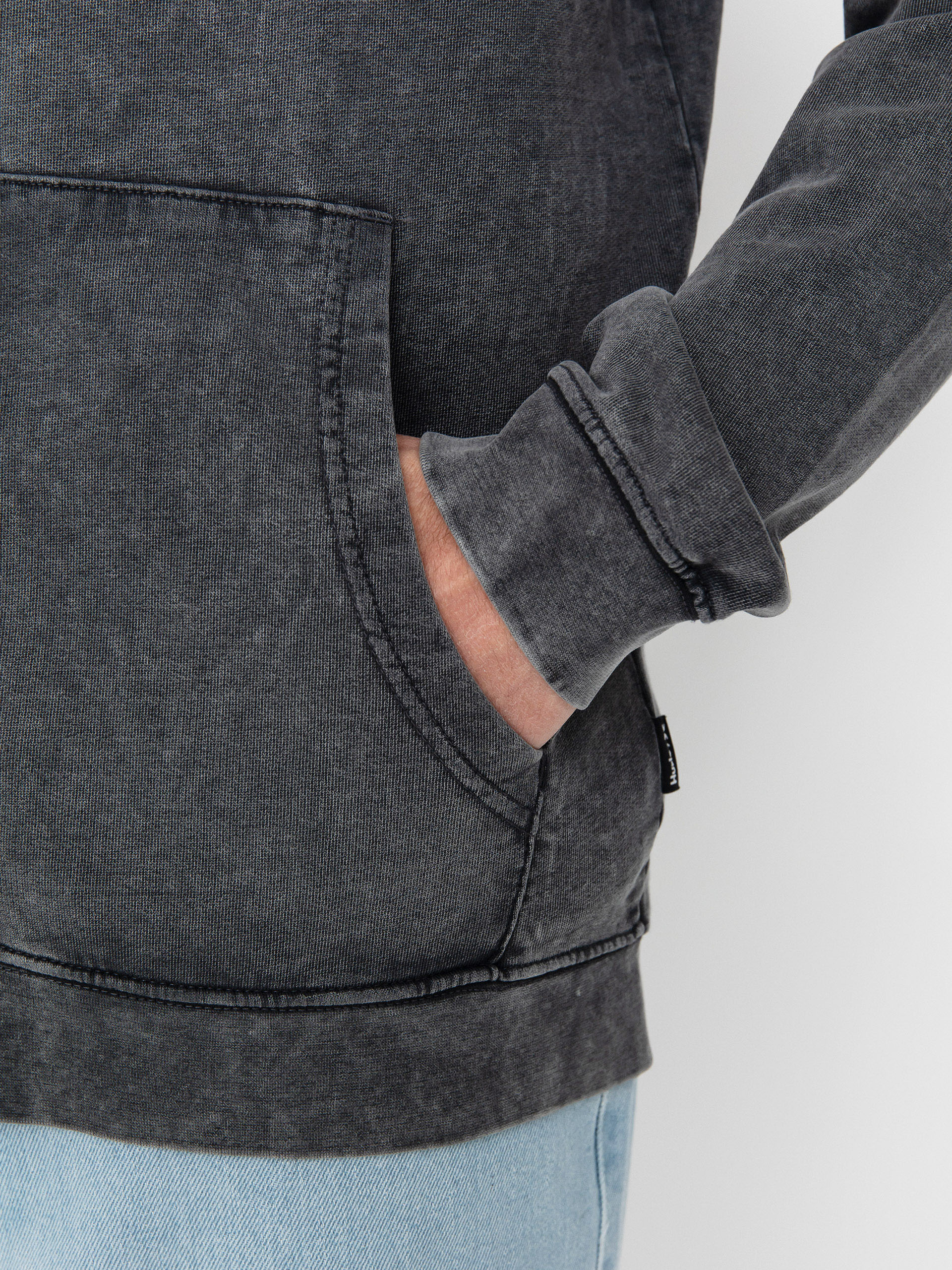 Mikina s kapucňou Hurley Sider ZHD (dark stone grey)