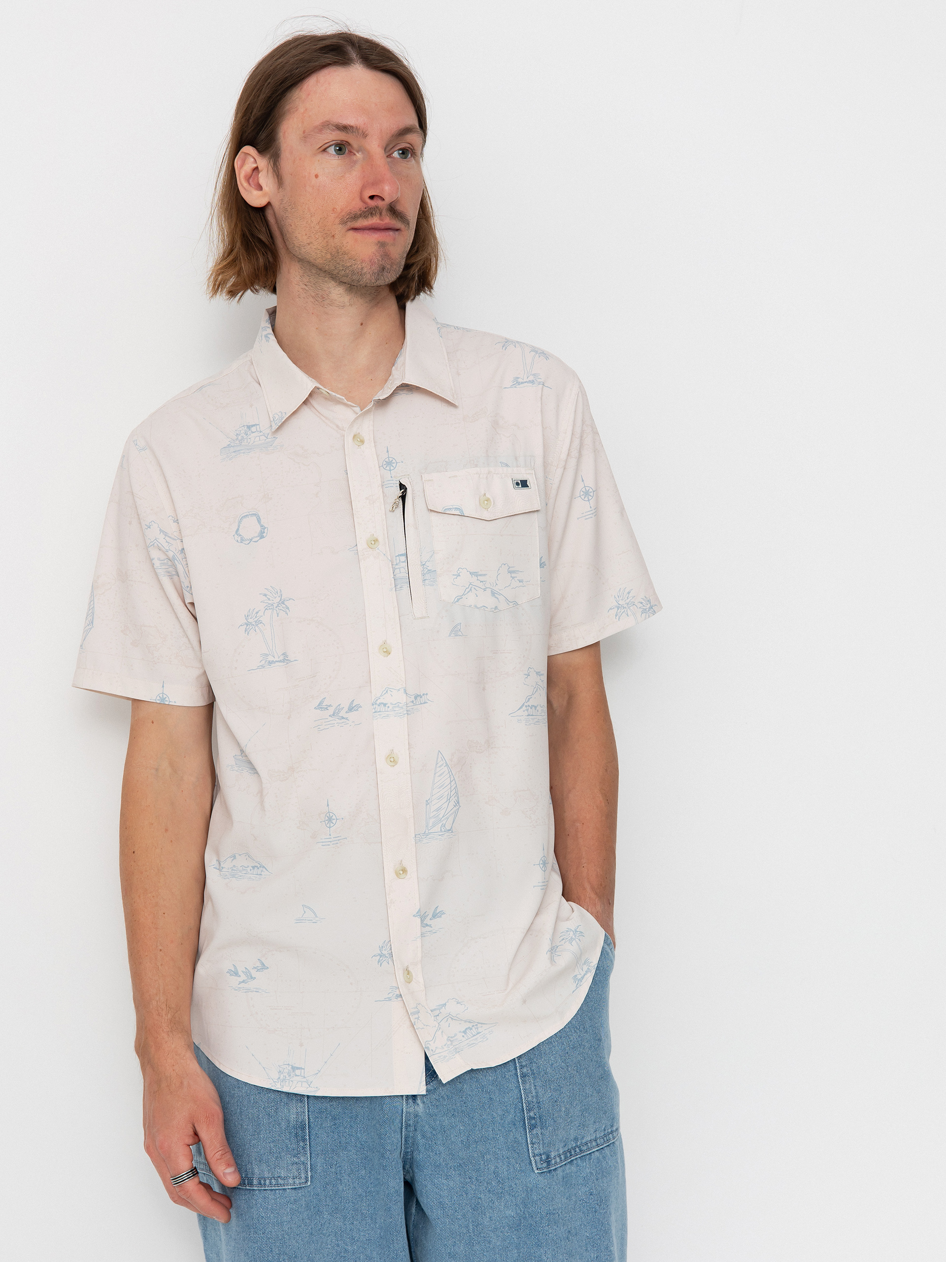 Košeľa Salty Crew Helmsman Uv Button Up