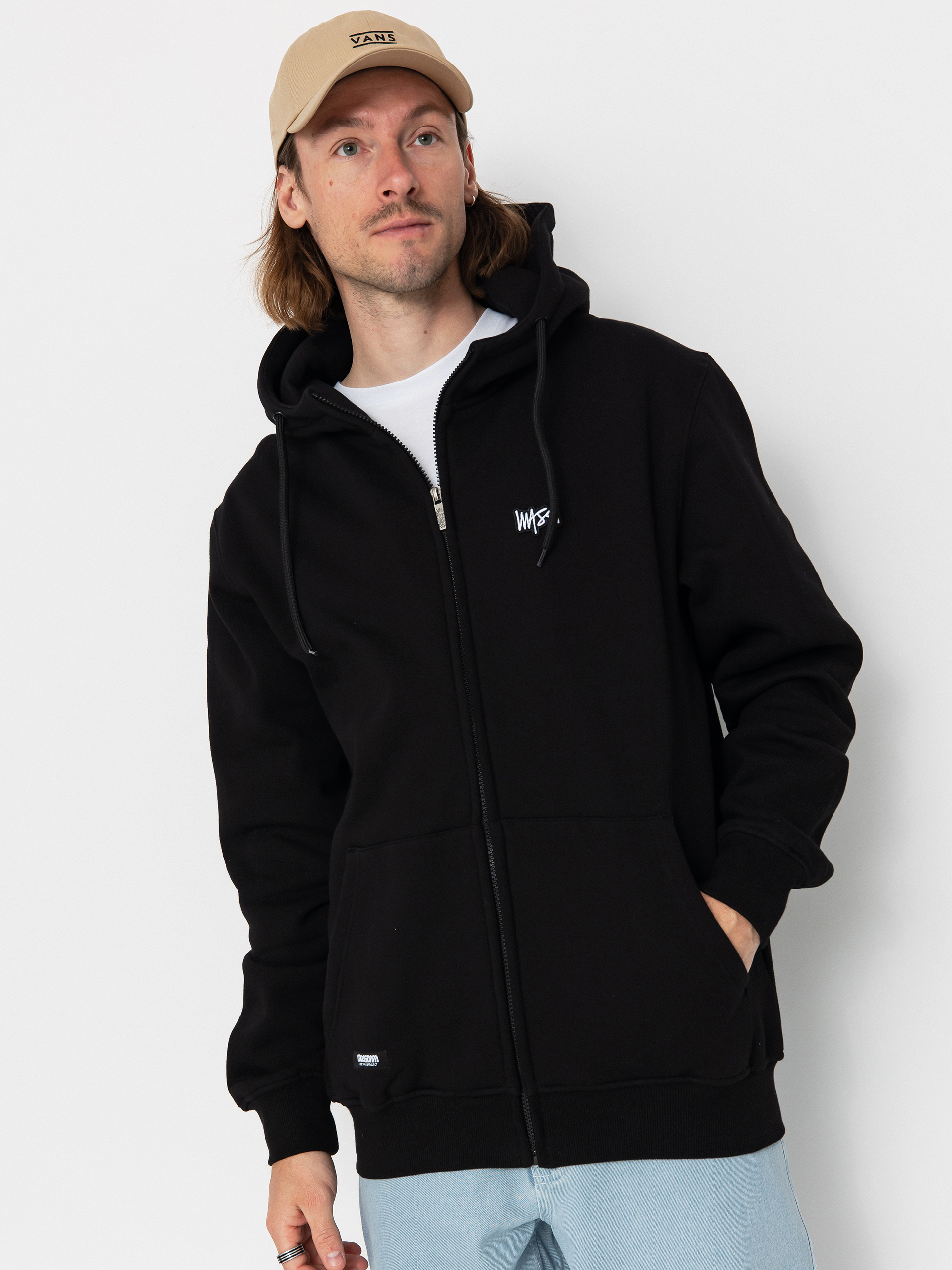 Mikina s kapucňou MassDnm Signature Patch ZHD (black)