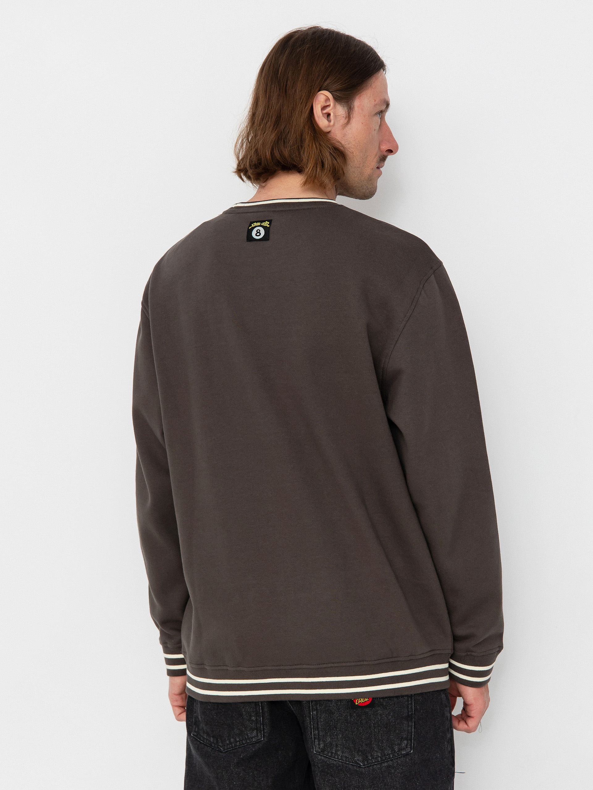 Mikina Santa Cruz Winkowski Surf Front Crew (washed black)