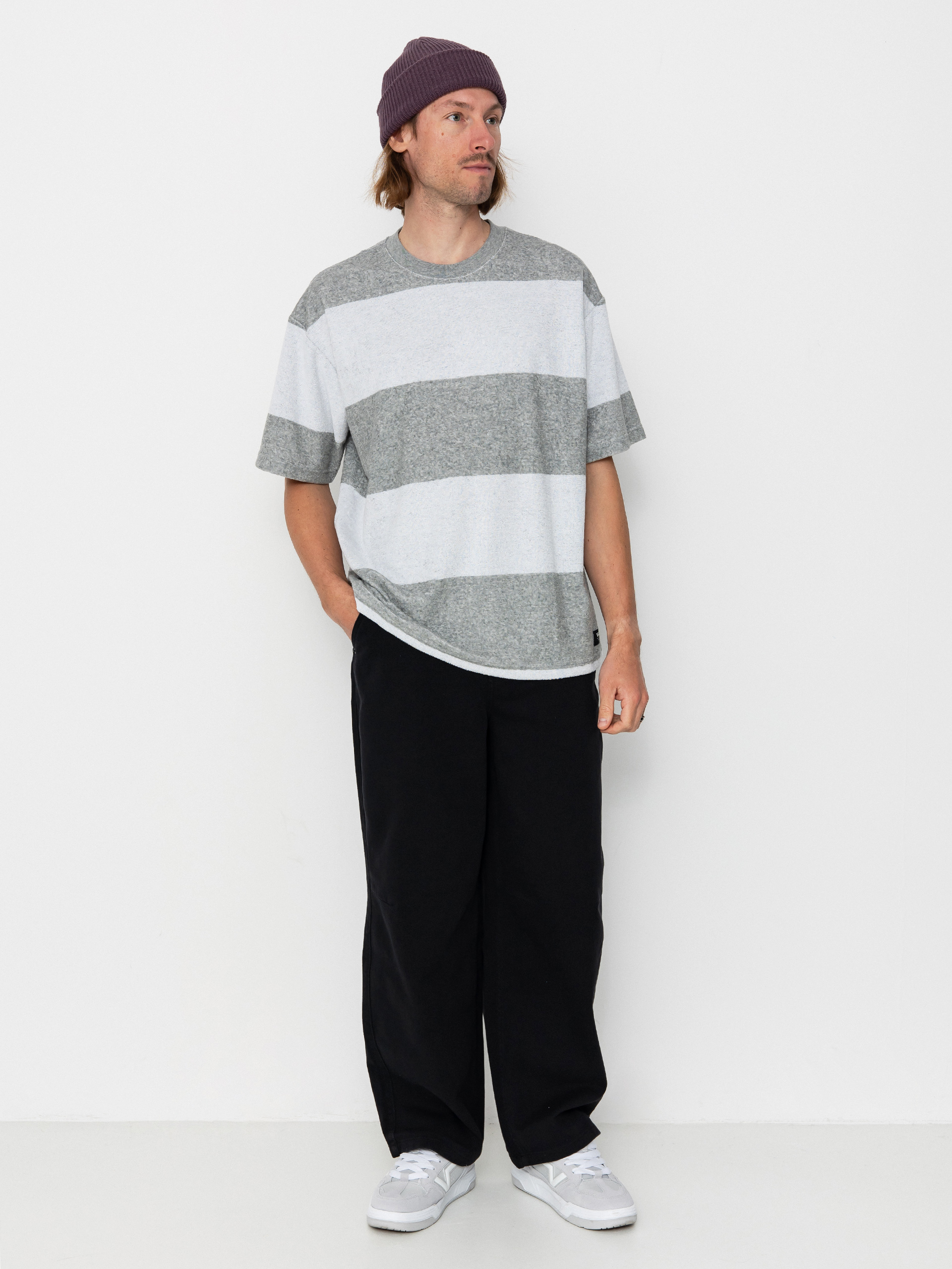 Tričko Vans Bergman Stripe (cement heather)