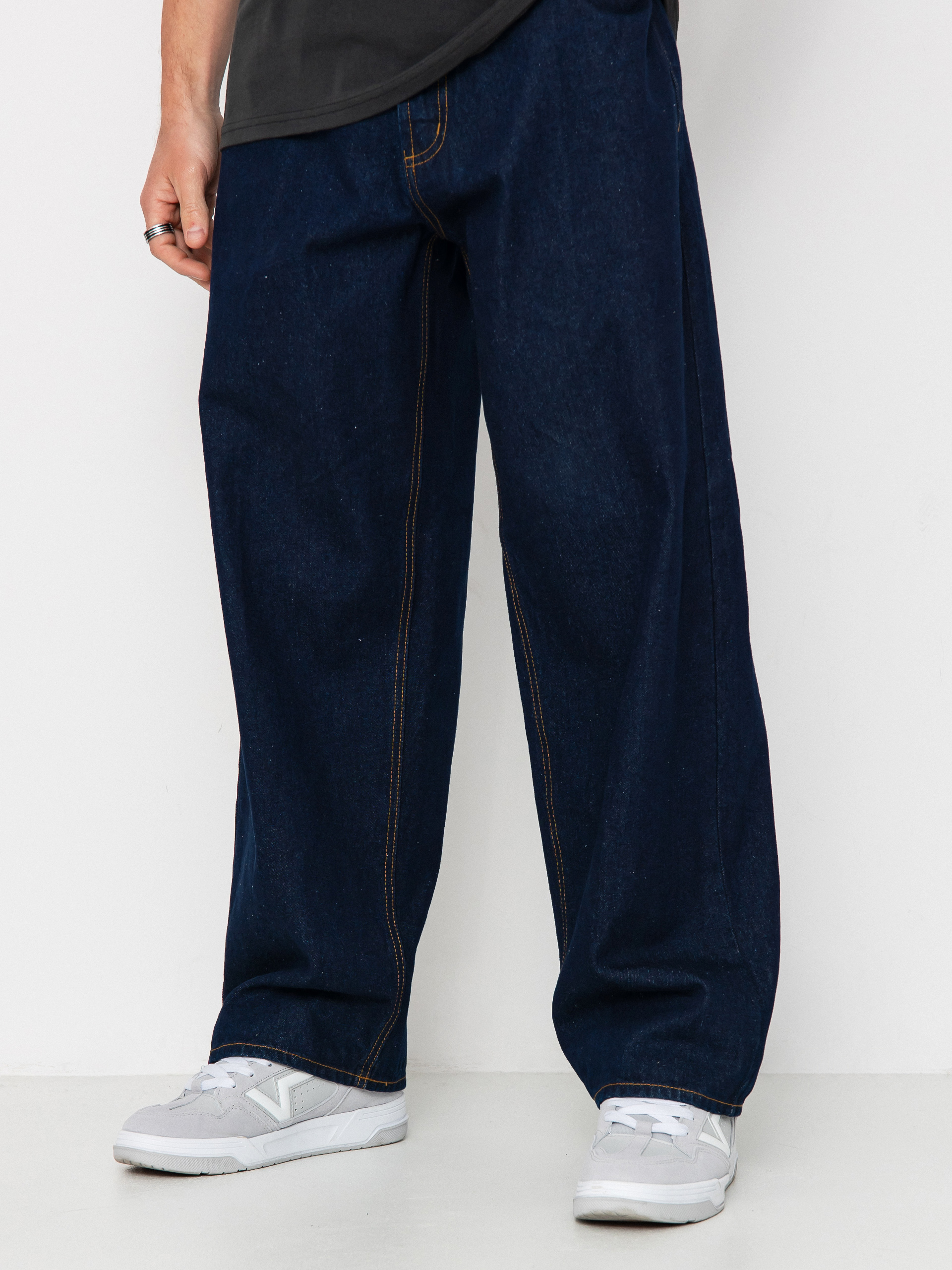 Nohavice OBEY Bigwig Baggy Denim (rinse indigo)