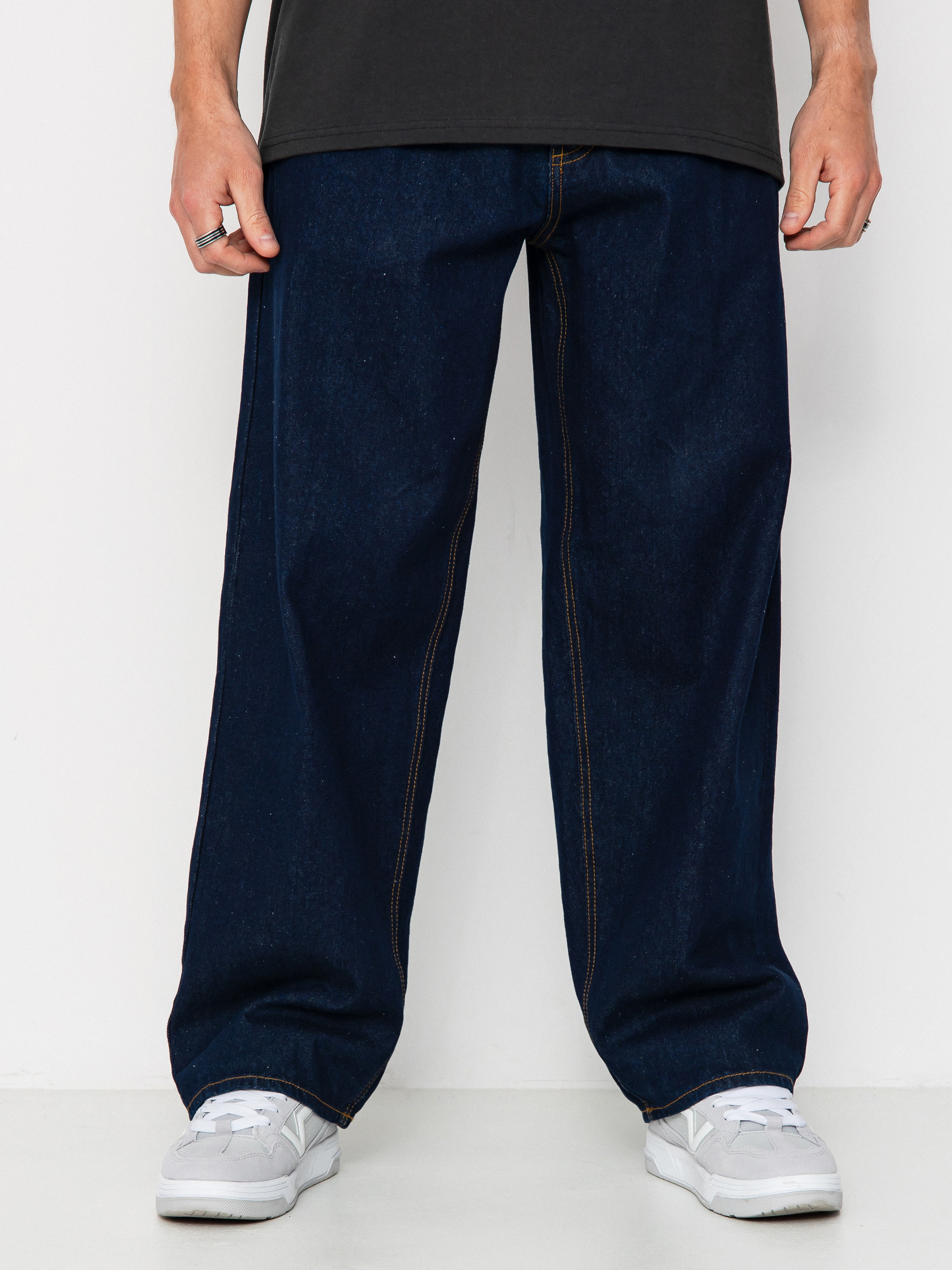 Nohavice OBEY Bigwig Baggy Denim (rinse indigo)