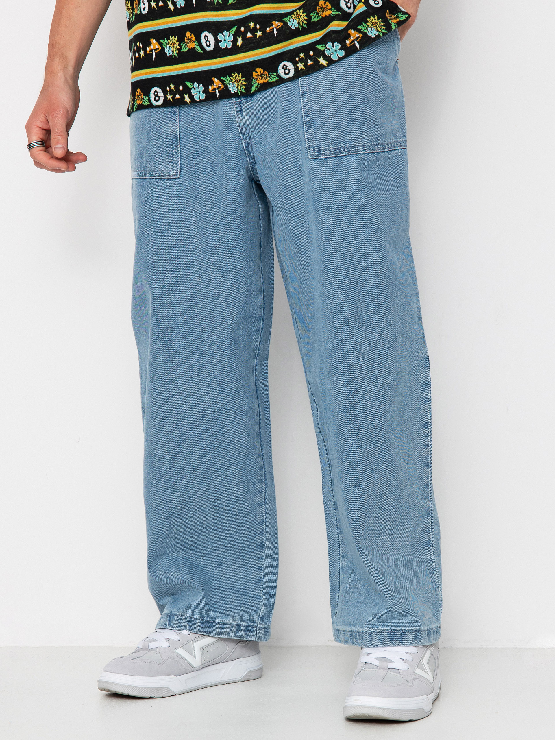 Nohavice Poetic Collective Painter (light denim wash)
