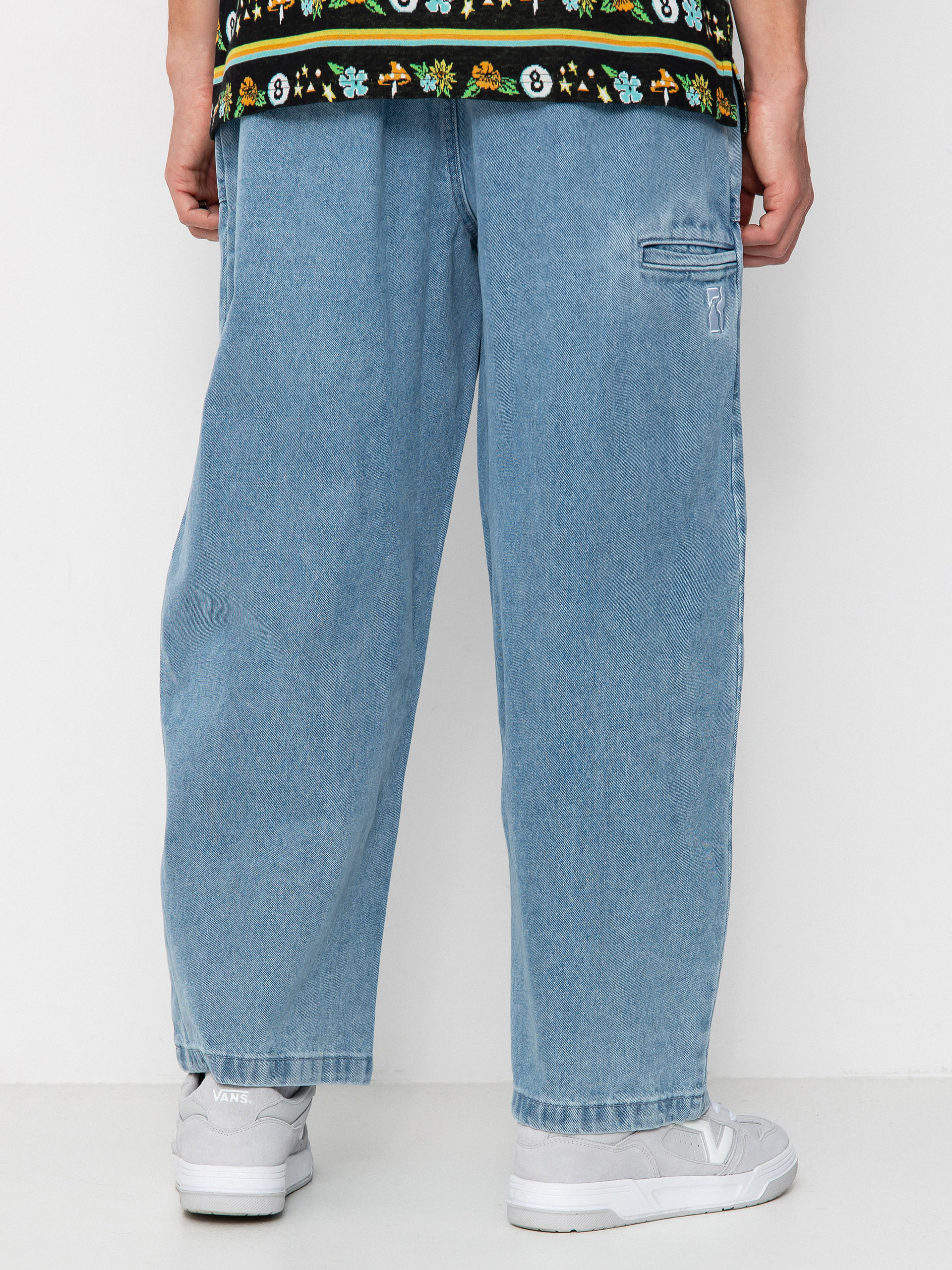 Nohavice Poetic Collective Painter (light denim wash)