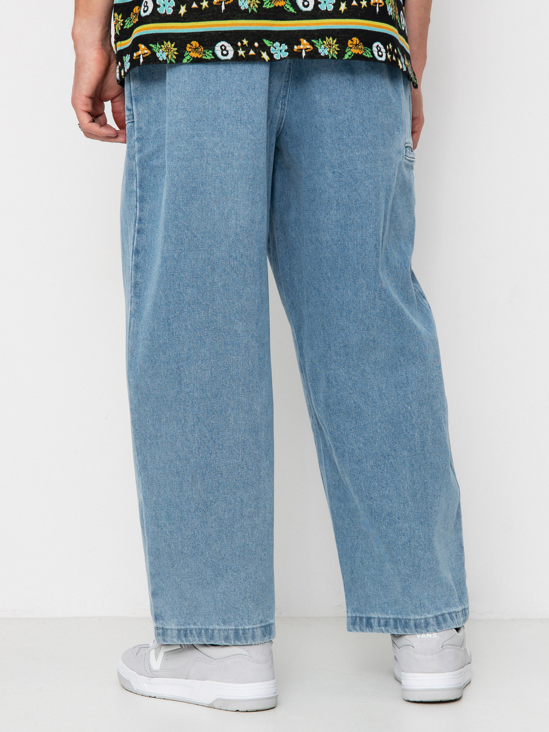 Nohavice Poetic Collective Painter (light denim wash)