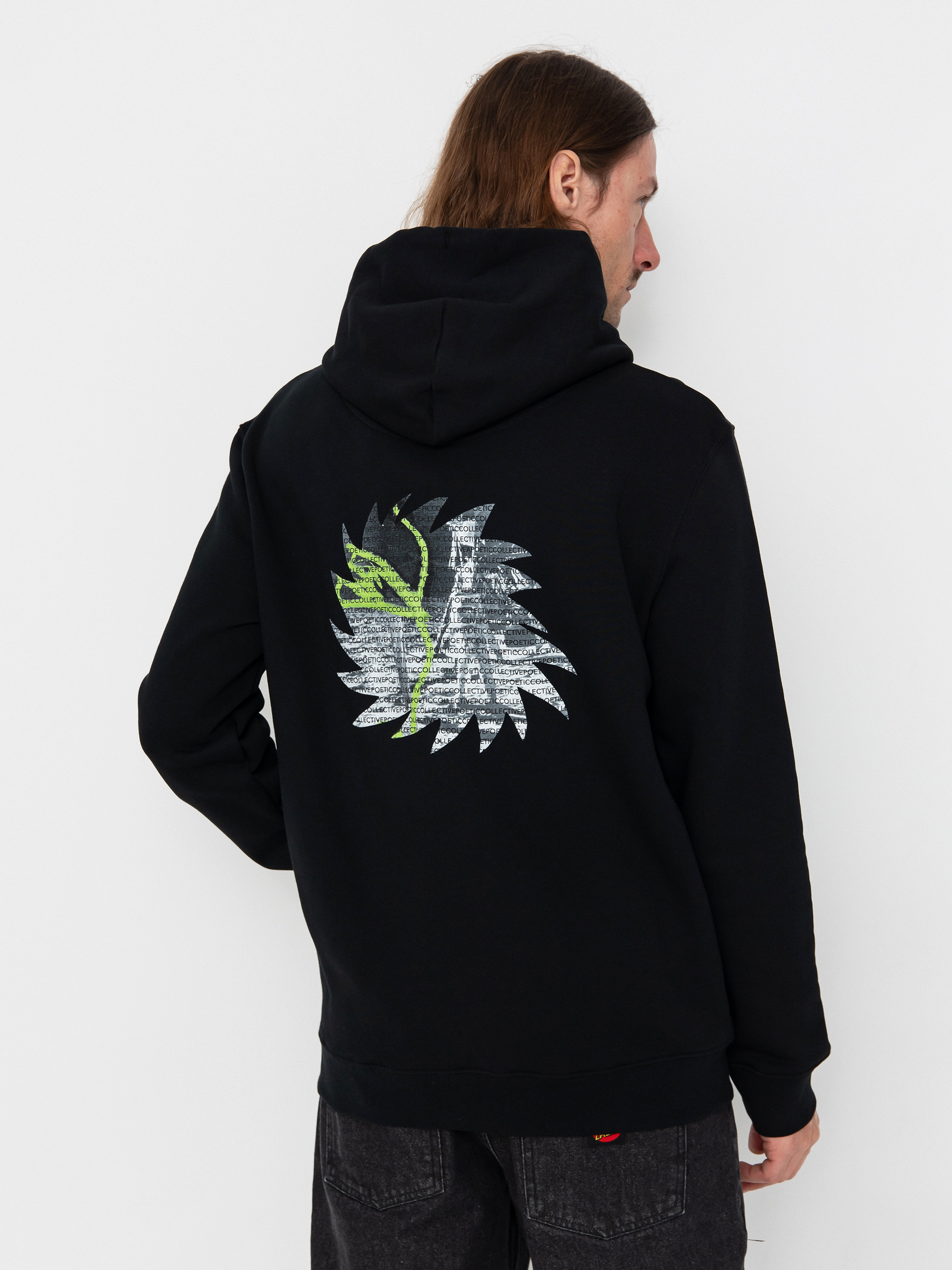 Mikina s kapucňou Poetic Collective Space HD (black)