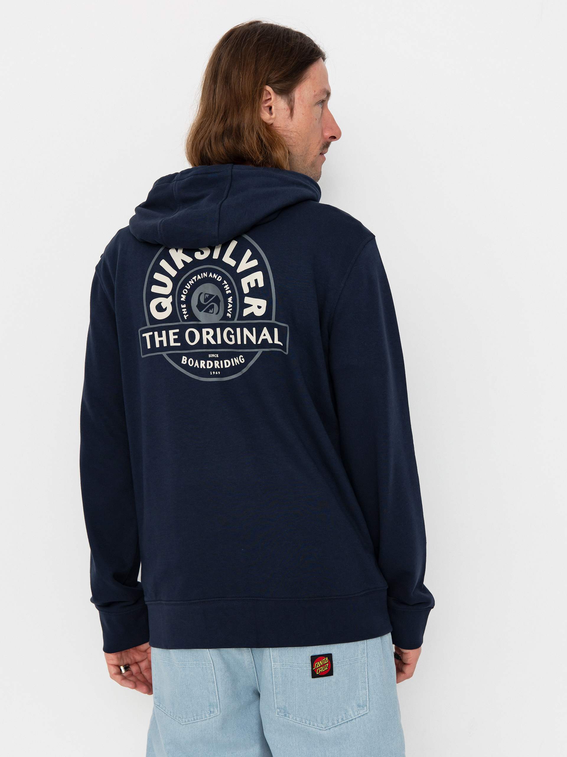 Mikina s kapucňou Quiksilver Graphic Mix ZHD (dark navy)