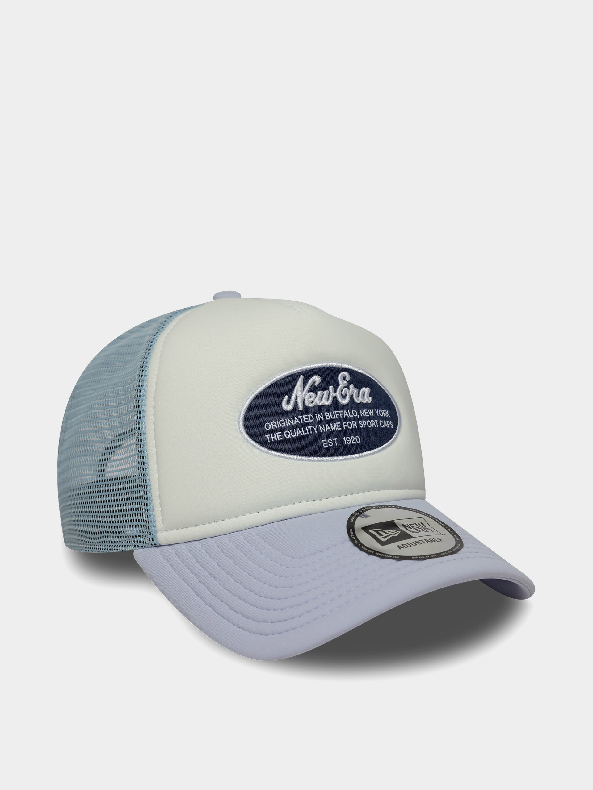 Šiltovka New Era Oval Foam Patch Trucker (white/violet)