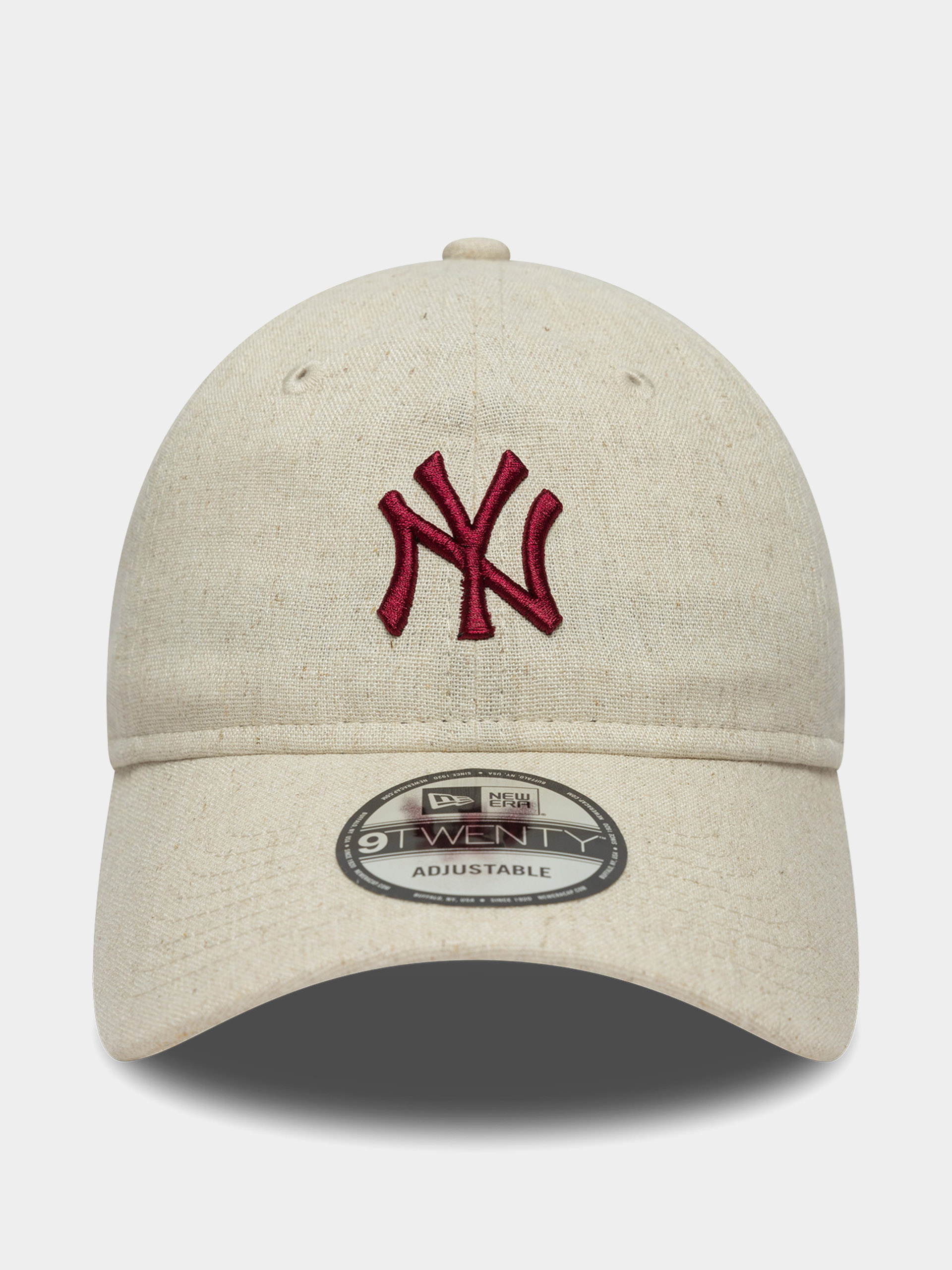 Šiltovka New Era Linen 9Twenty New York Yankees (stone chalk)