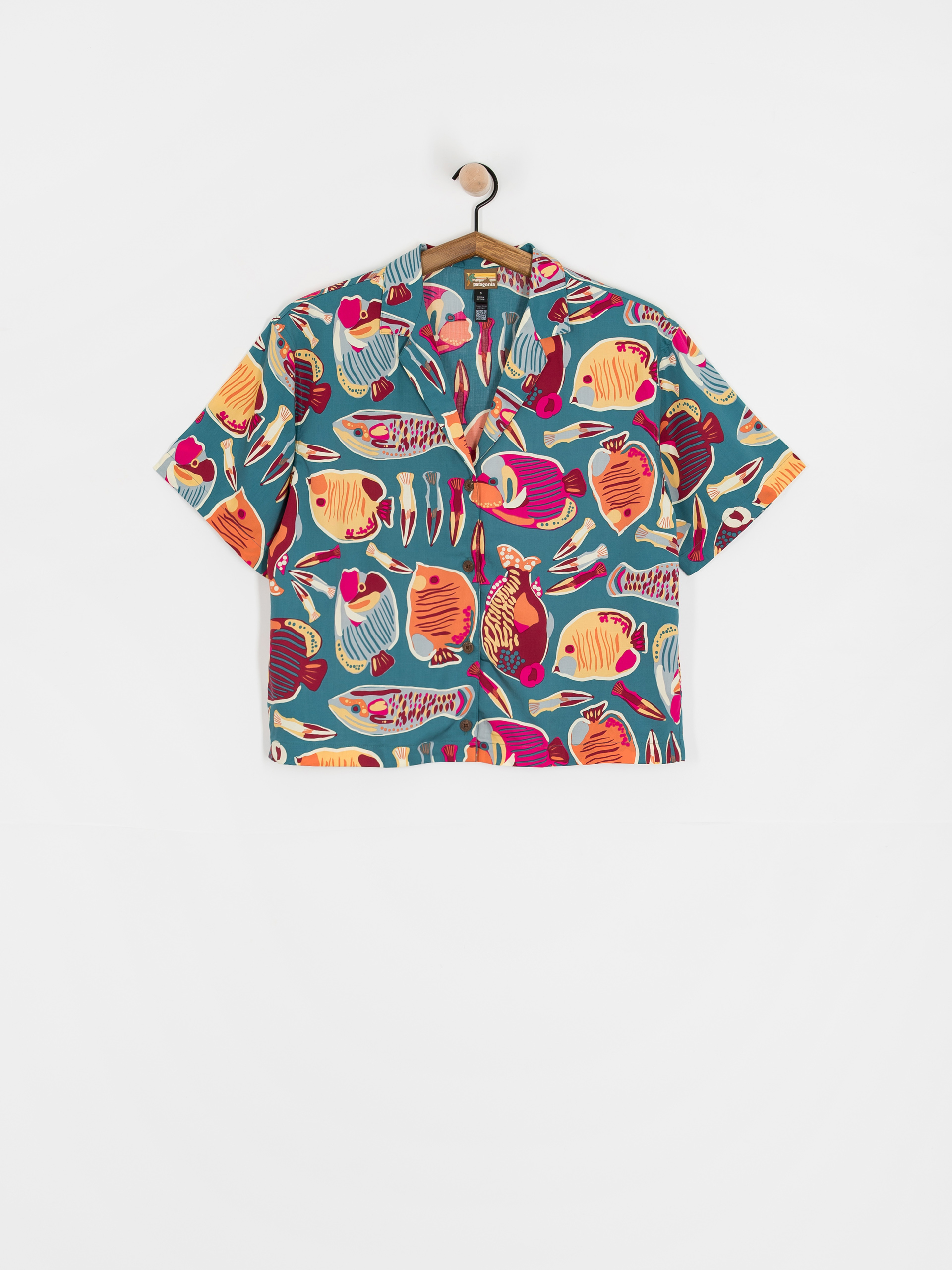 Košeľa Patagonia Tidal Threads Wmn (wrasse/wetland blue)