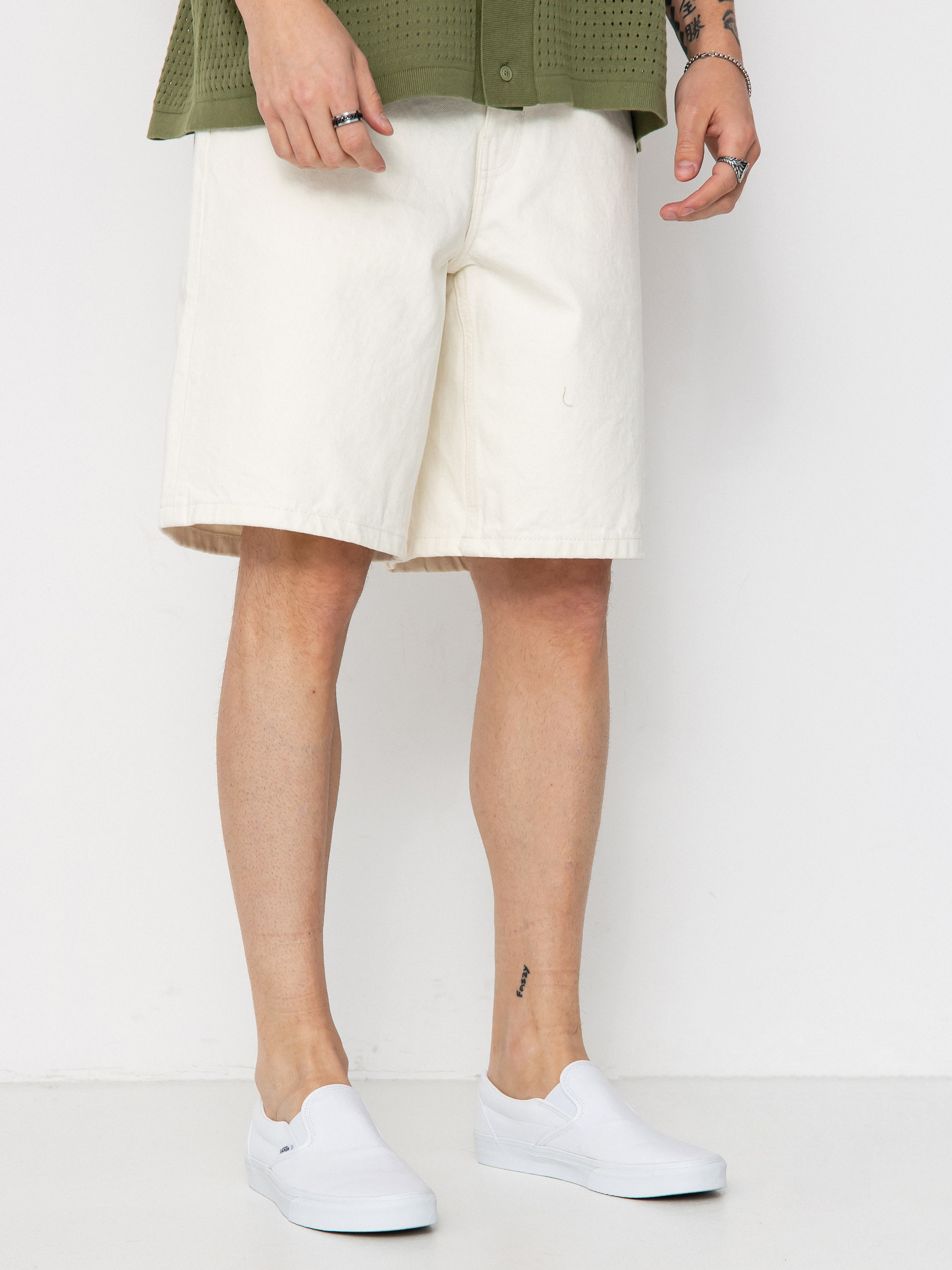 Kraťasy Vans Check 5 Baggy Denim (marshmallow)