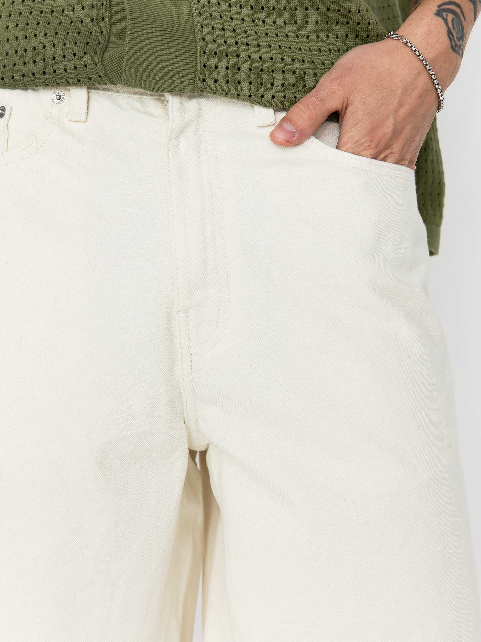 Kraťasy Vans Check 5 Baggy Denim (marshmallow)