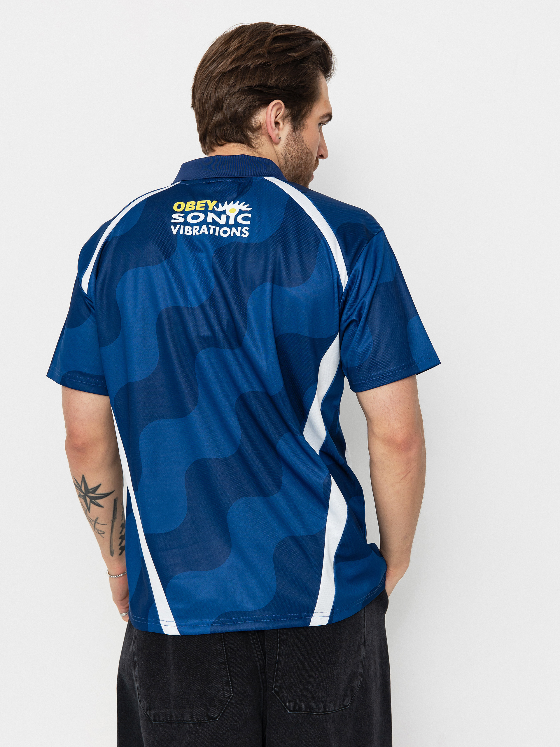 Tričko OBEY Soccer Jersey (blue multi)