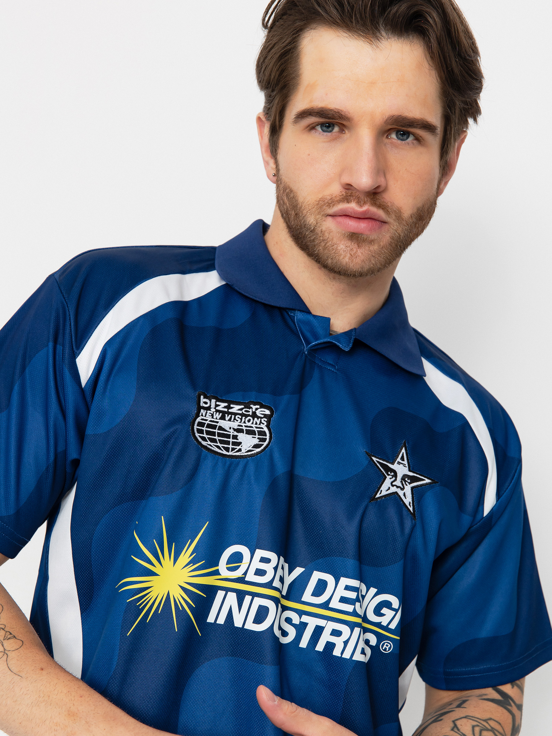 Tričko OBEY Soccer Jersey (blue multi)