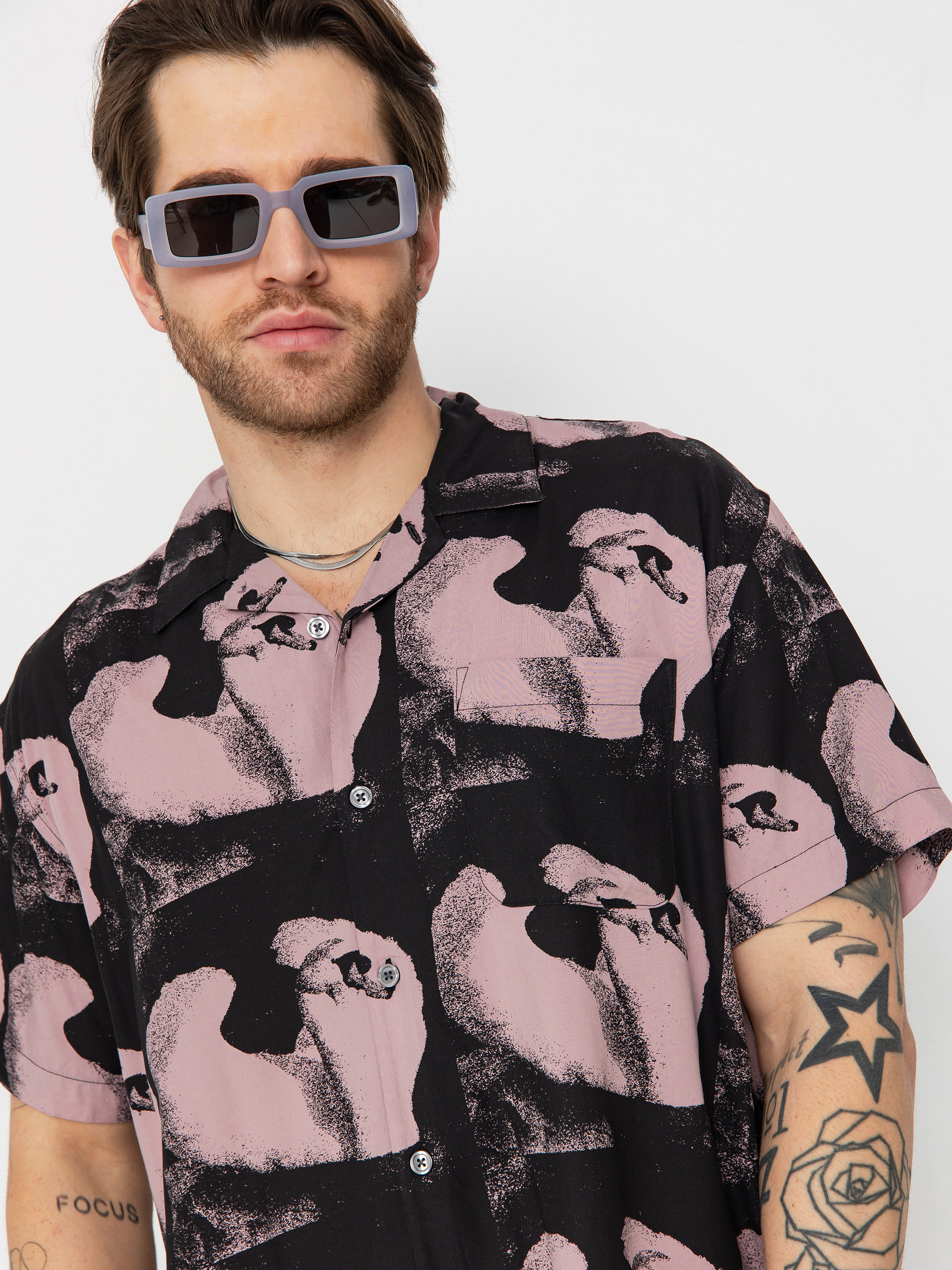 Košeľa OBEY Ambre (mauve multi)