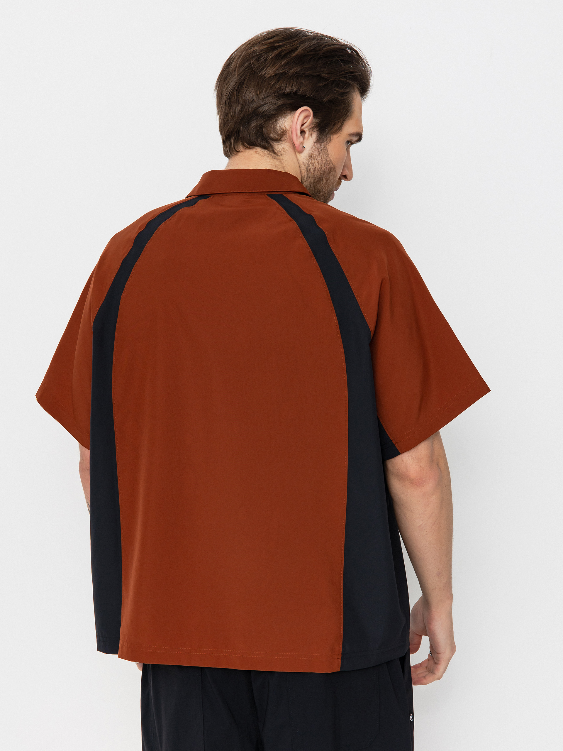 Košeľa Nike SB Dri Fit Bowler2 Woven (cinnamon/black/white)