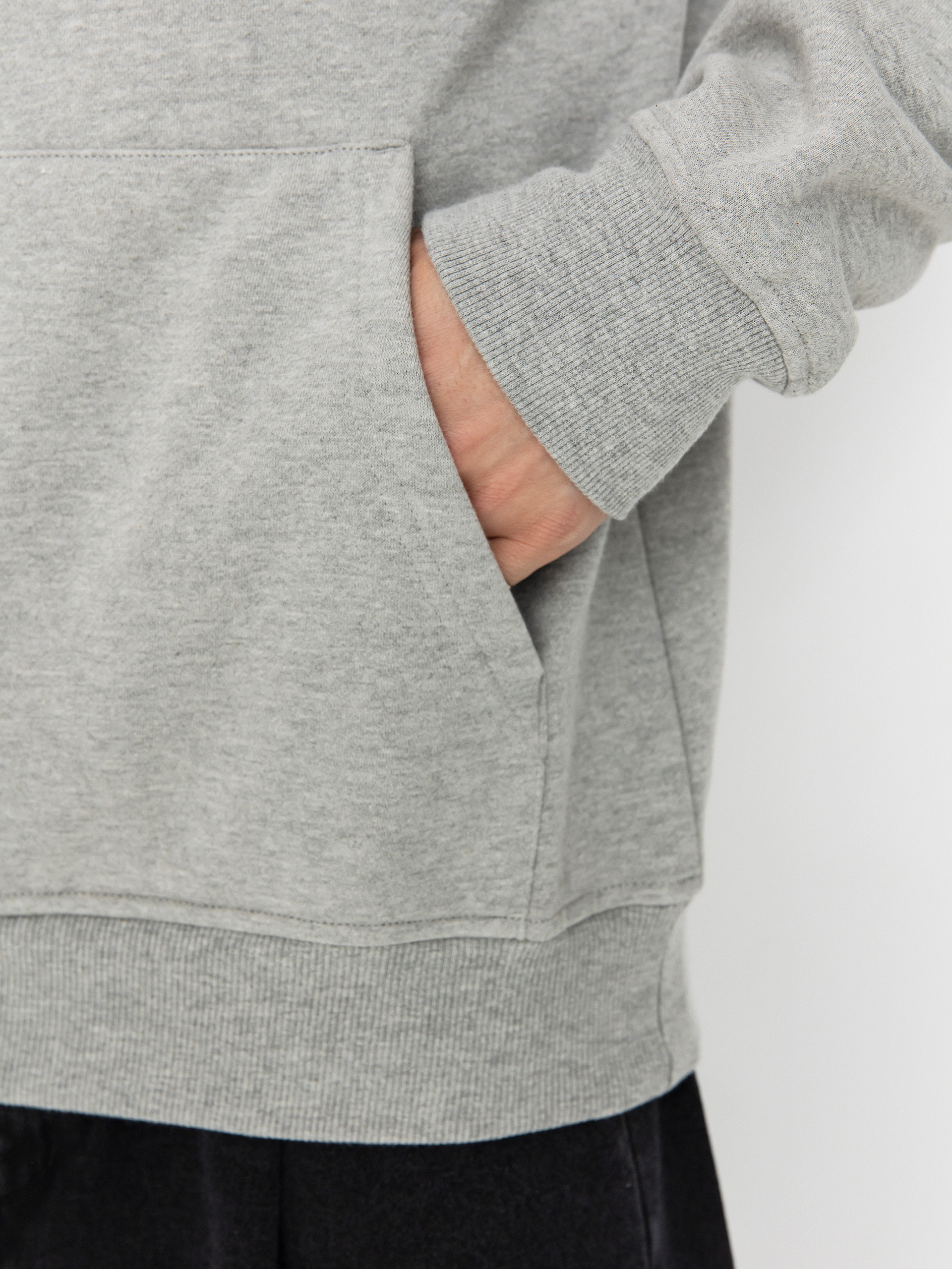 Mikina s kapucňou MassDnm Base Back HD (lt heather grey)